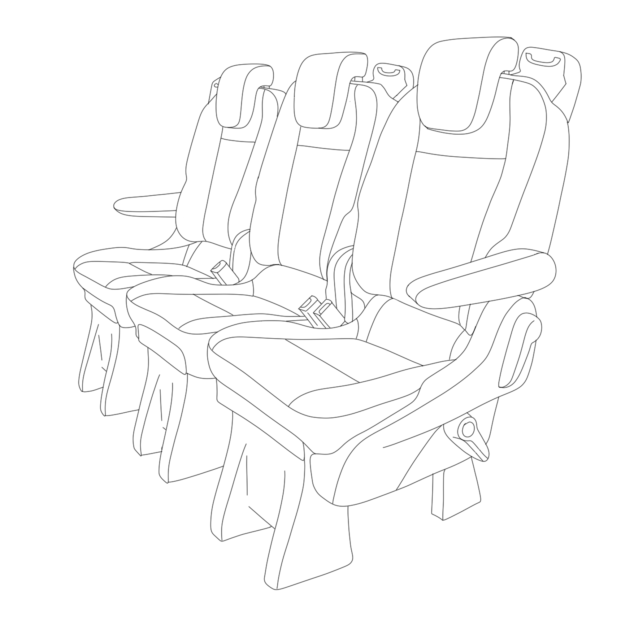 Fits Ford Custom Kombi 2018-2023 Seat Covers