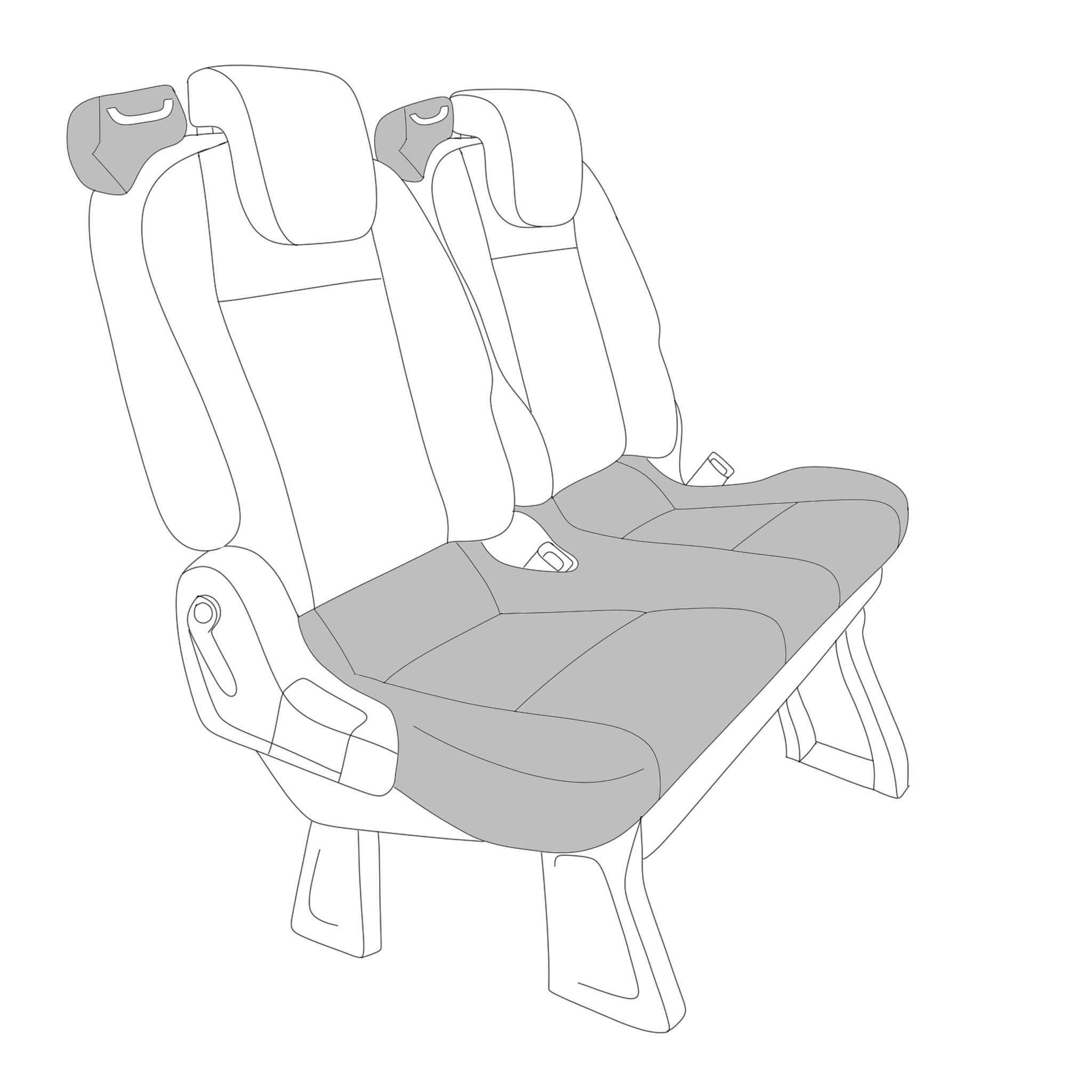 Fits Ford Custom Tourneo Shuttle Bus 2018-2023 Seat Covers