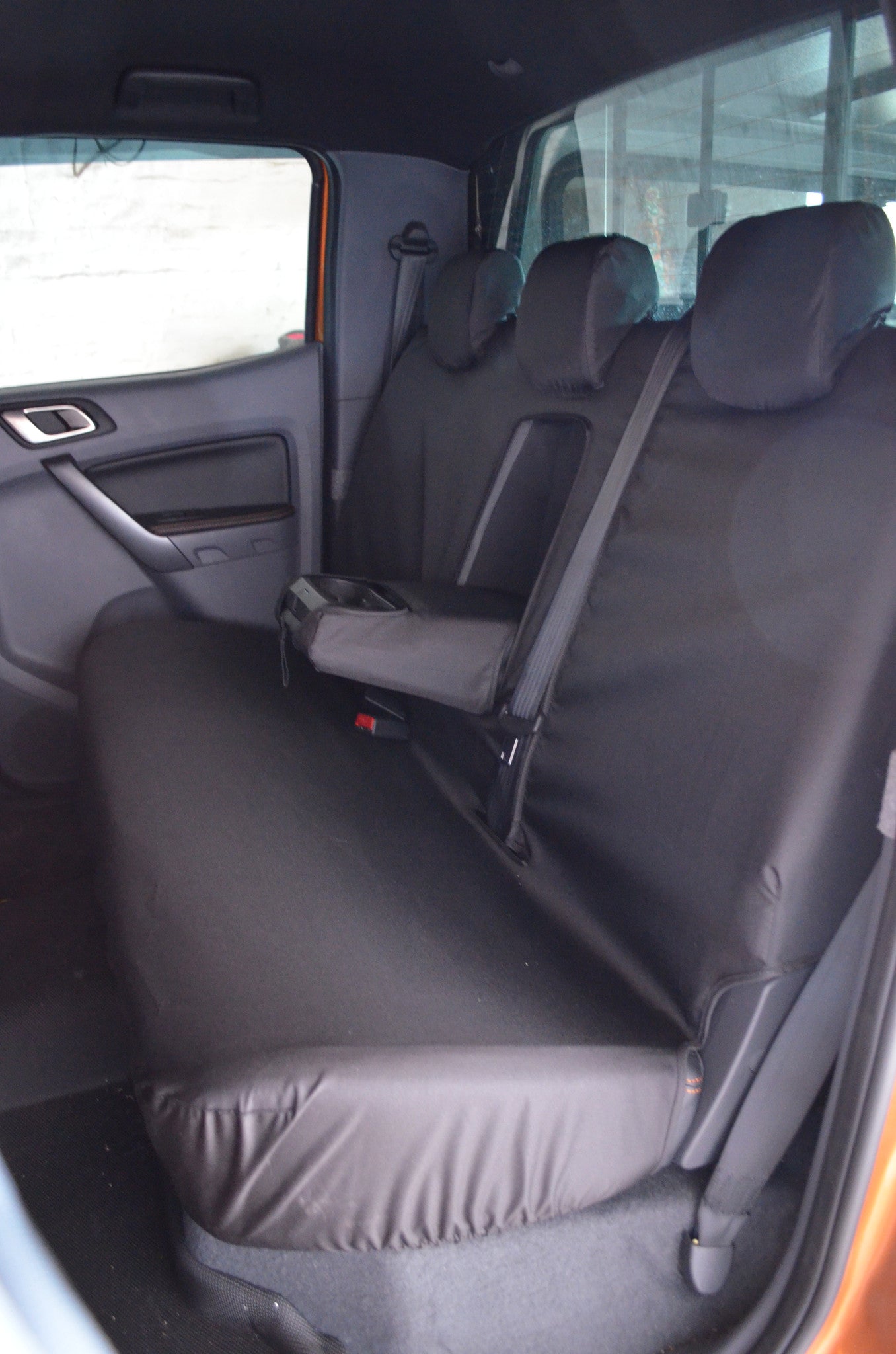 Ford Ranger Wildtrack 2016 Onwards Seat Covers Rear Seat Cover / Black Turtle Covers Ltd