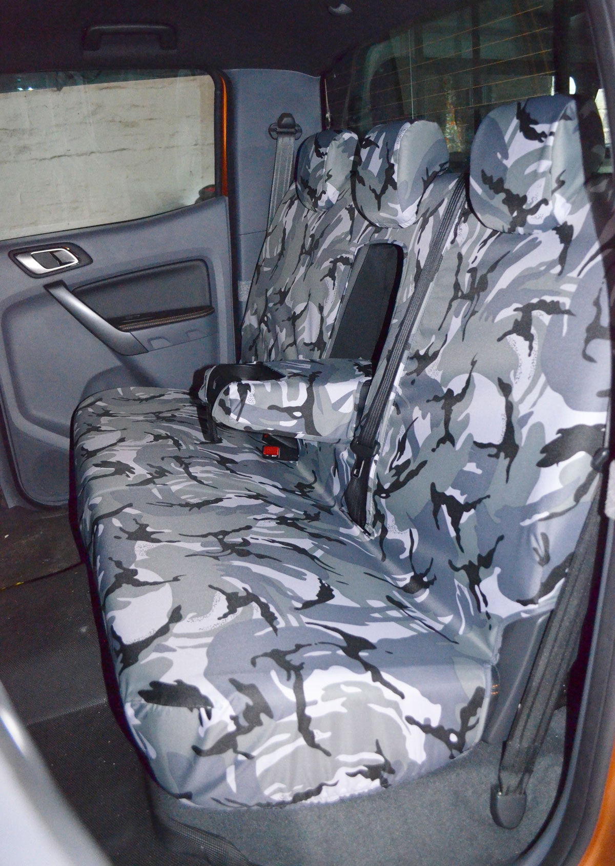 Ford Ranger 2012 Onwards Seat Covers Rear Seat Cover / Urban Camouflage Turtle Covers Ltd