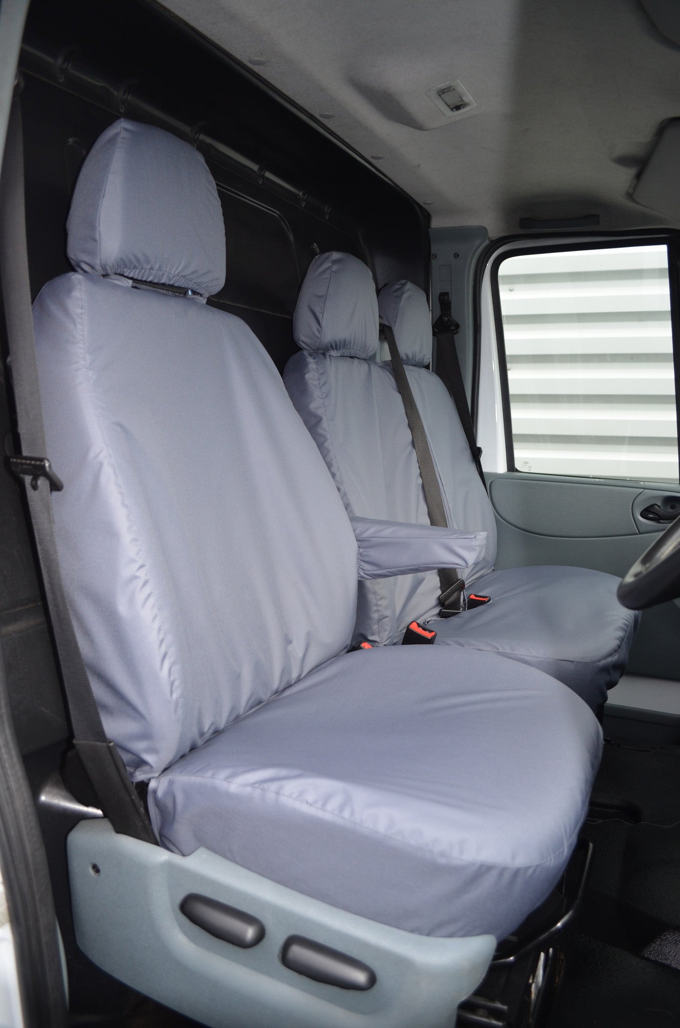 Ford Transit Van 2000 - 2013 Tailored Front Seat Covers Grey Turtle Covers Ltd