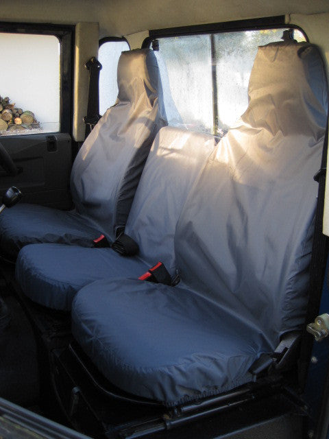 Land Rover Defender 1983 - 2007 Front Seat Covers Turtle Covers Ltd