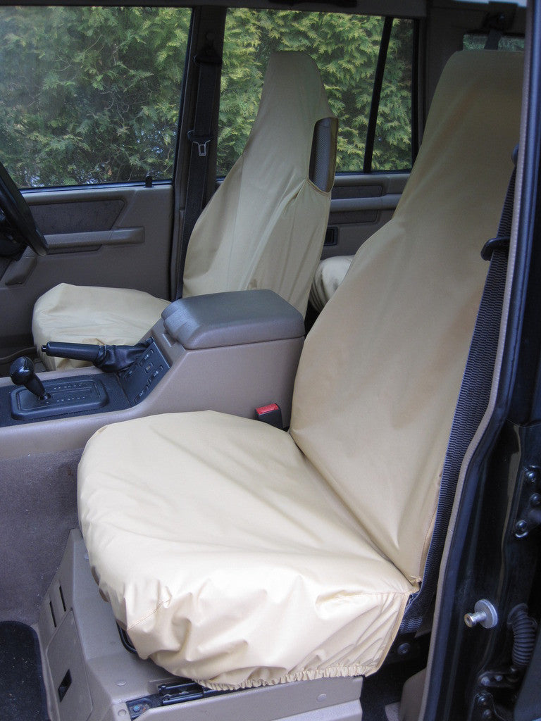 Land Rover Discovery 1989 - 1998 Series 1 Seat Covers Beige / Front Pair Turtle Covers Ltd