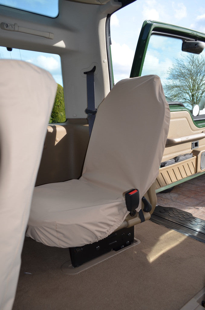 Land Rover Discovery 1998 - 2004 Series 2 Seat Covers Dicky Seats / Beige Turtle Covers Ltd