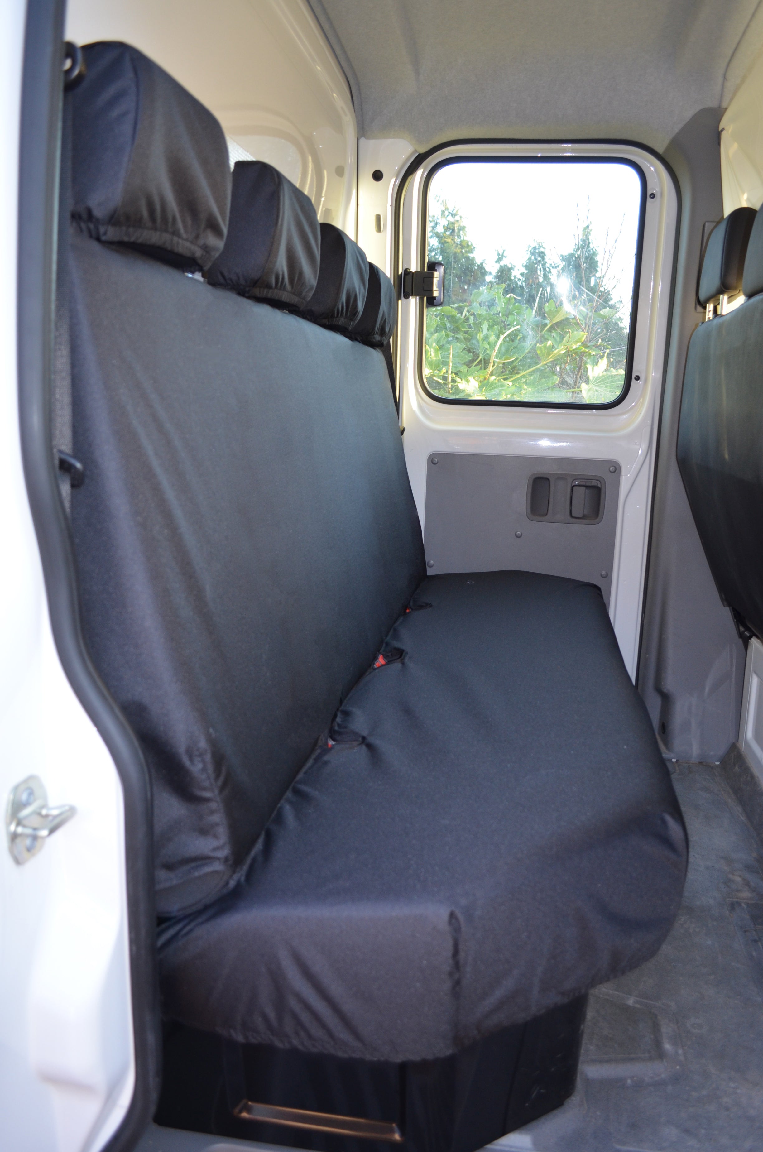 Vauxhall Movano Van 2010 Onwards Tailored Rear Seat Covers Black Turtle Covers Ltd