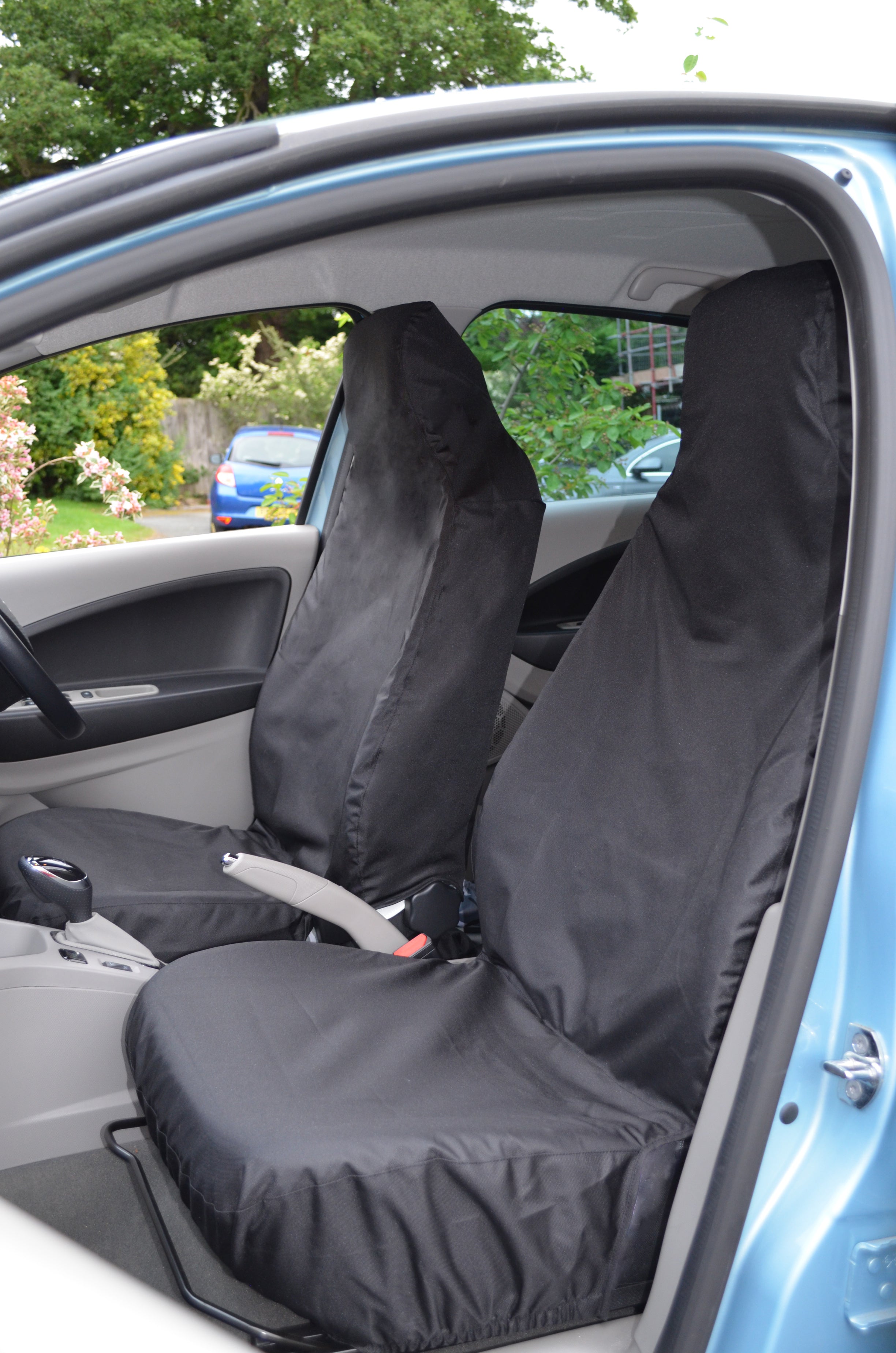 Renault Zoe 2012+ Tailored & Waterproof Seat Covers Black / Front Pair Turtle Covers Ltd