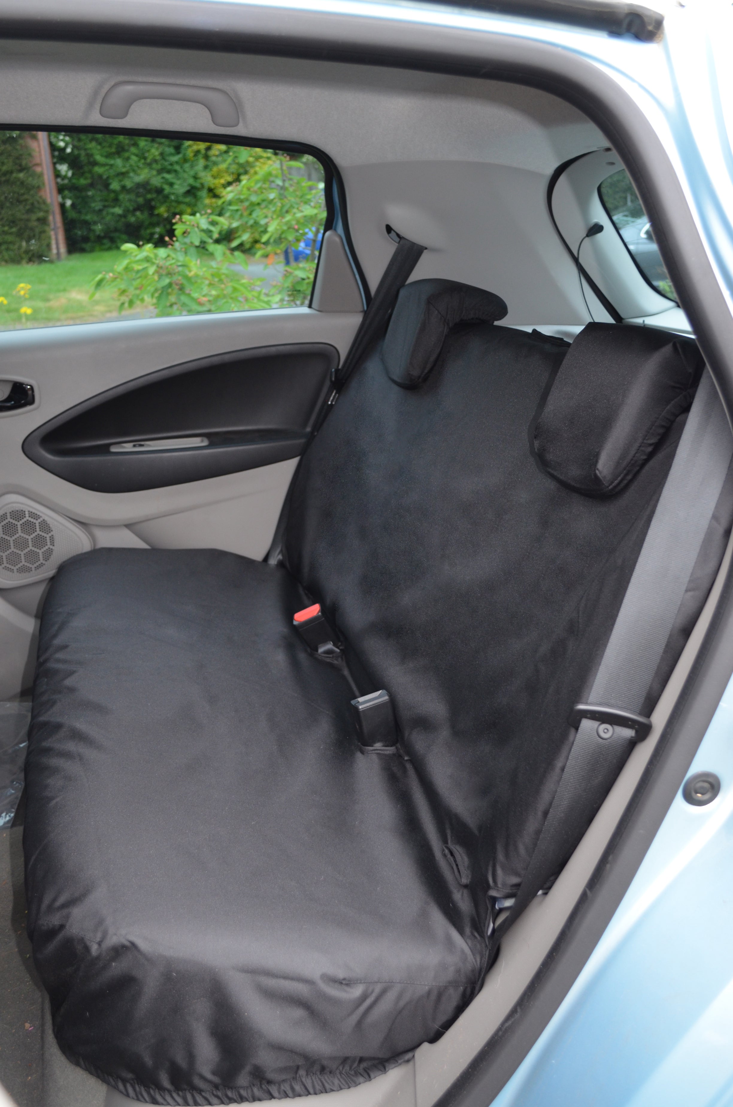 Renault Zoe 2012+ Tailored & Waterproof Seat Covers Black / Rear Bench Turtle Covers Ltd