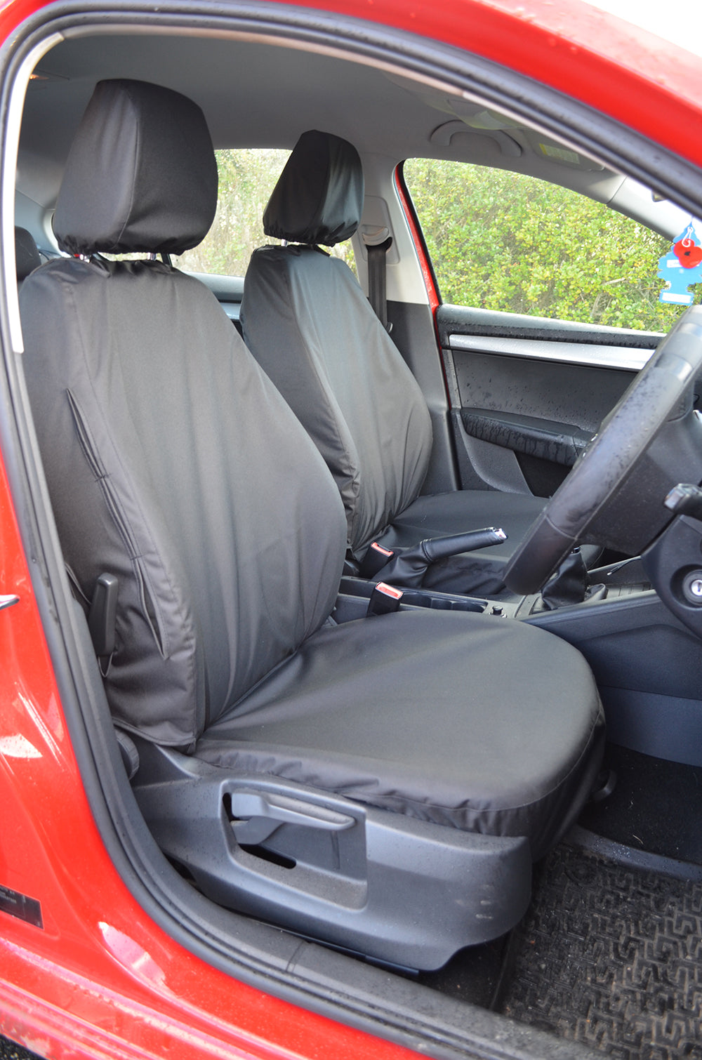 Skoda Octavia 2013+ Tailored Waterproof Front Seat Covers Black Turtle Covers Ltd