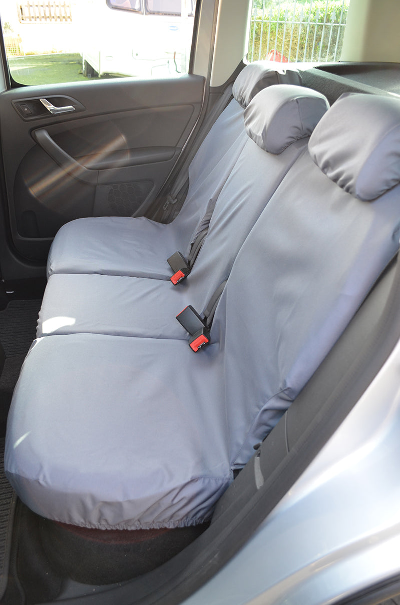 Skoda Yeti 2009+ Tailored and Waterproof Seat Covers Grey / Rear 3 Singles Turtle Covers Ltd