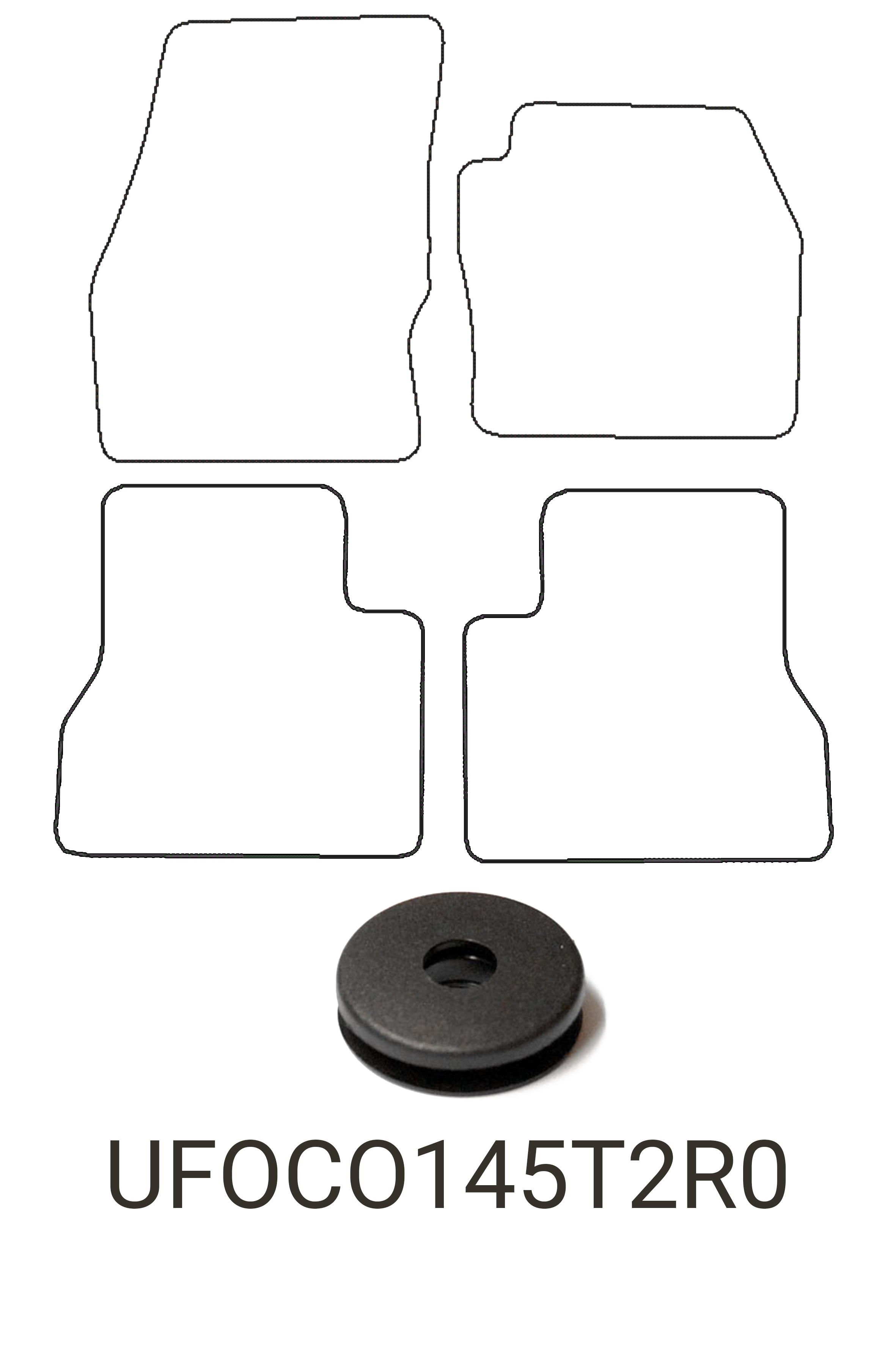 Fits Ford Tourneo Connect SWB 2014-2024 Rubber Mats