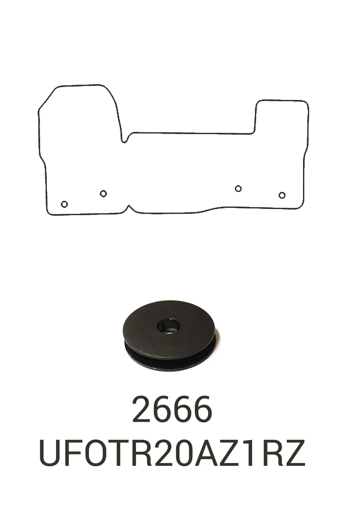 Fits Ford Transit 2020+ Front Rubber Mats