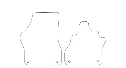 Fits VW ID.Buzz 2022+ 5-Seater Front & Rear Rubber Mats