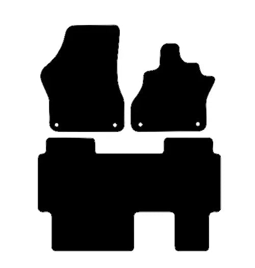 Fits VW ID.Buzz 2022+ 5-Seater Front & Rear Rubber Mats