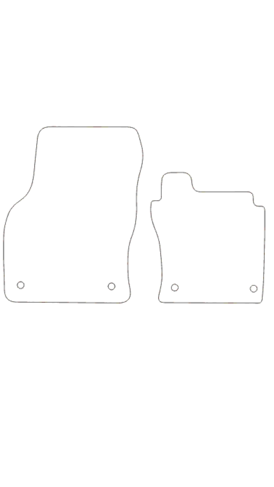 Fits Ford Connect 2024+ Rubber Mats