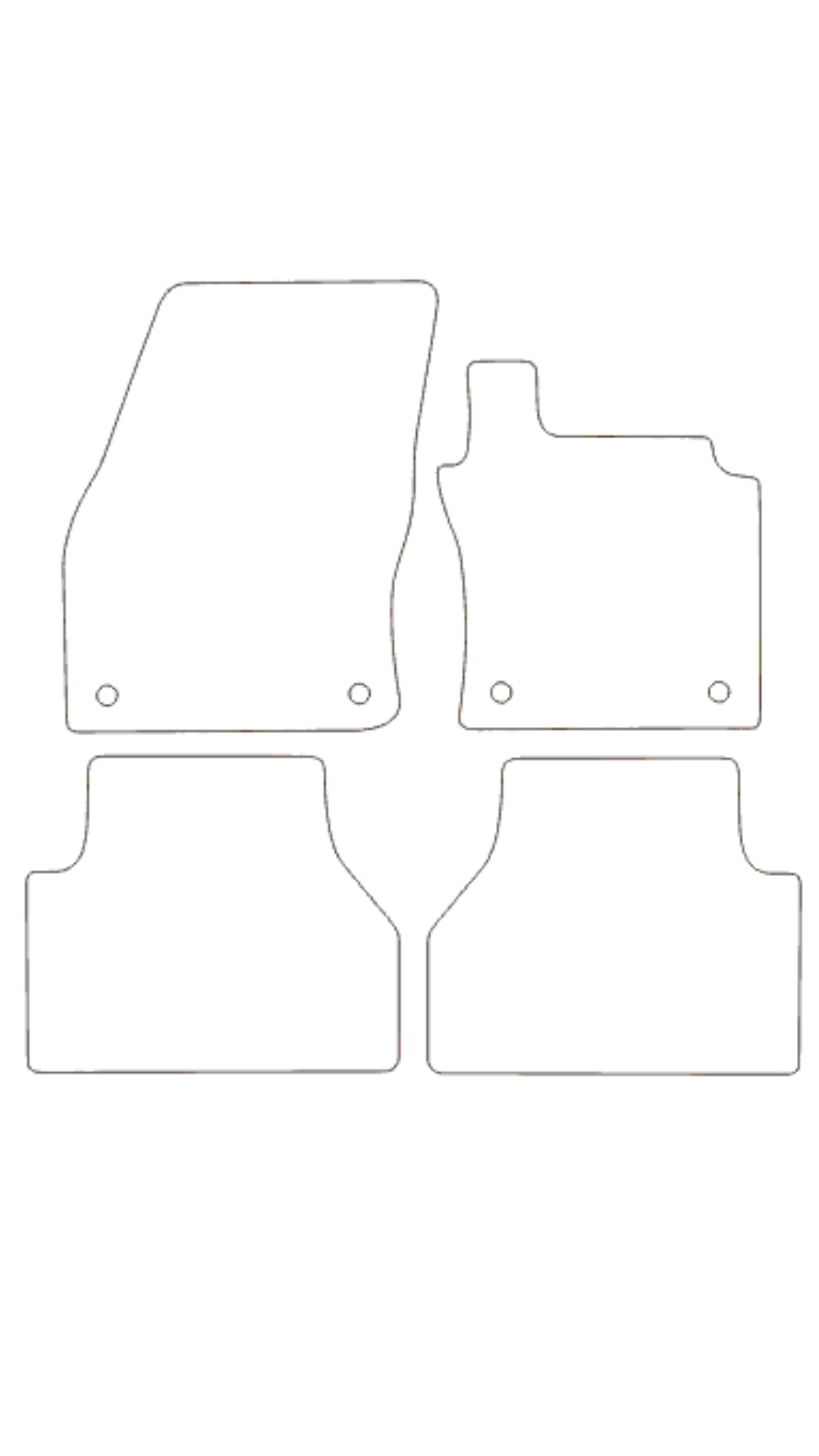 Fits Ford Connect 2024+ Rubber Mats