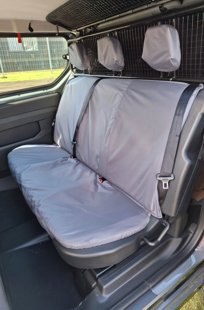 Fits Renault Kangoo 2022+ Rear Triple Folding Bulkhead Seat Covers