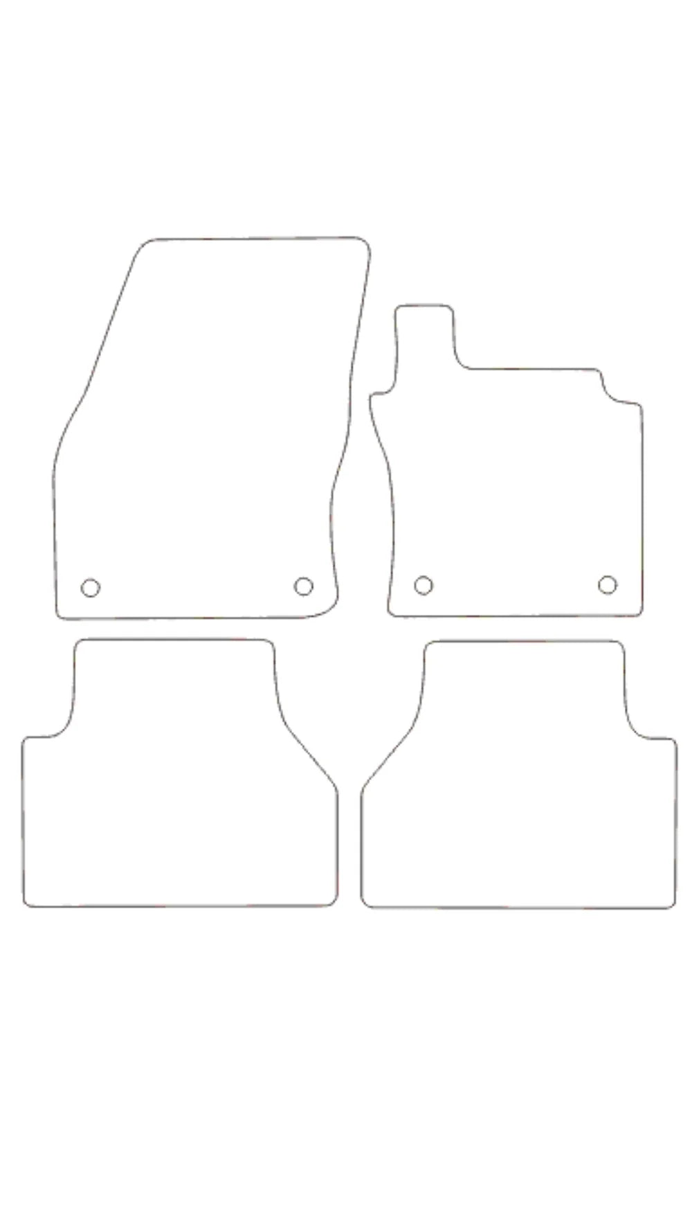 Fits VW Volkswagen Caddy 2021+ Rubber Mats