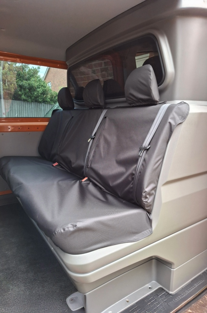 Fits VW Volkswagen Crafter 2017+ Crew Cab Rear Seat Covers