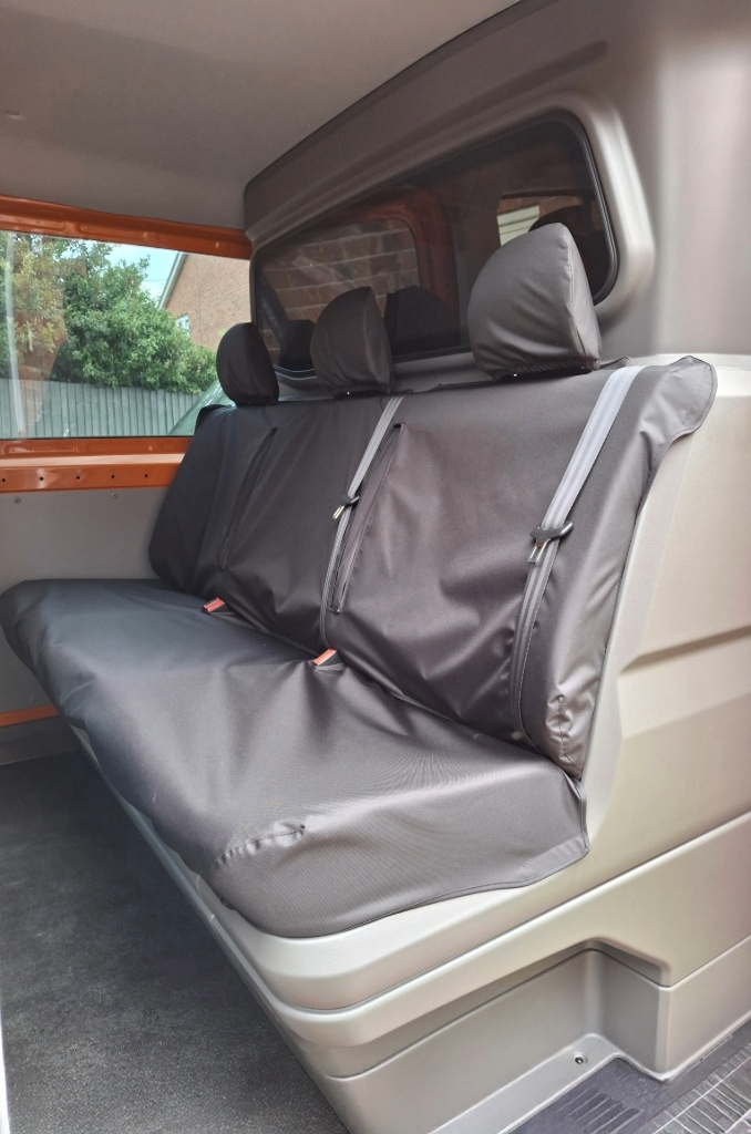 Fits VW Volkswagen Crafter 2017+ Crew Cab Rear Seat Covers