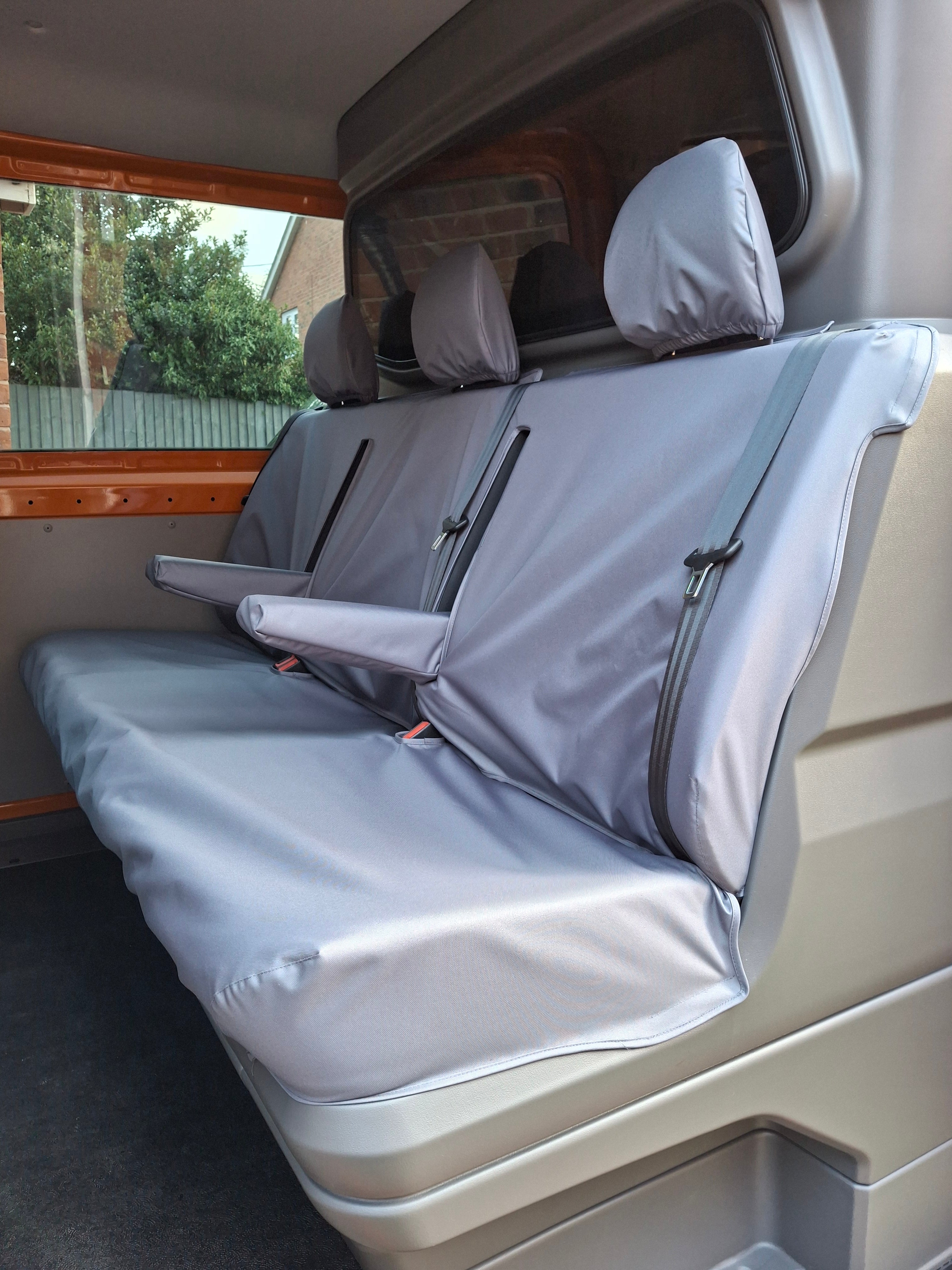 Fits VW Volkswagen Crafter 2017+ Crew Cab Rear Seat Covers