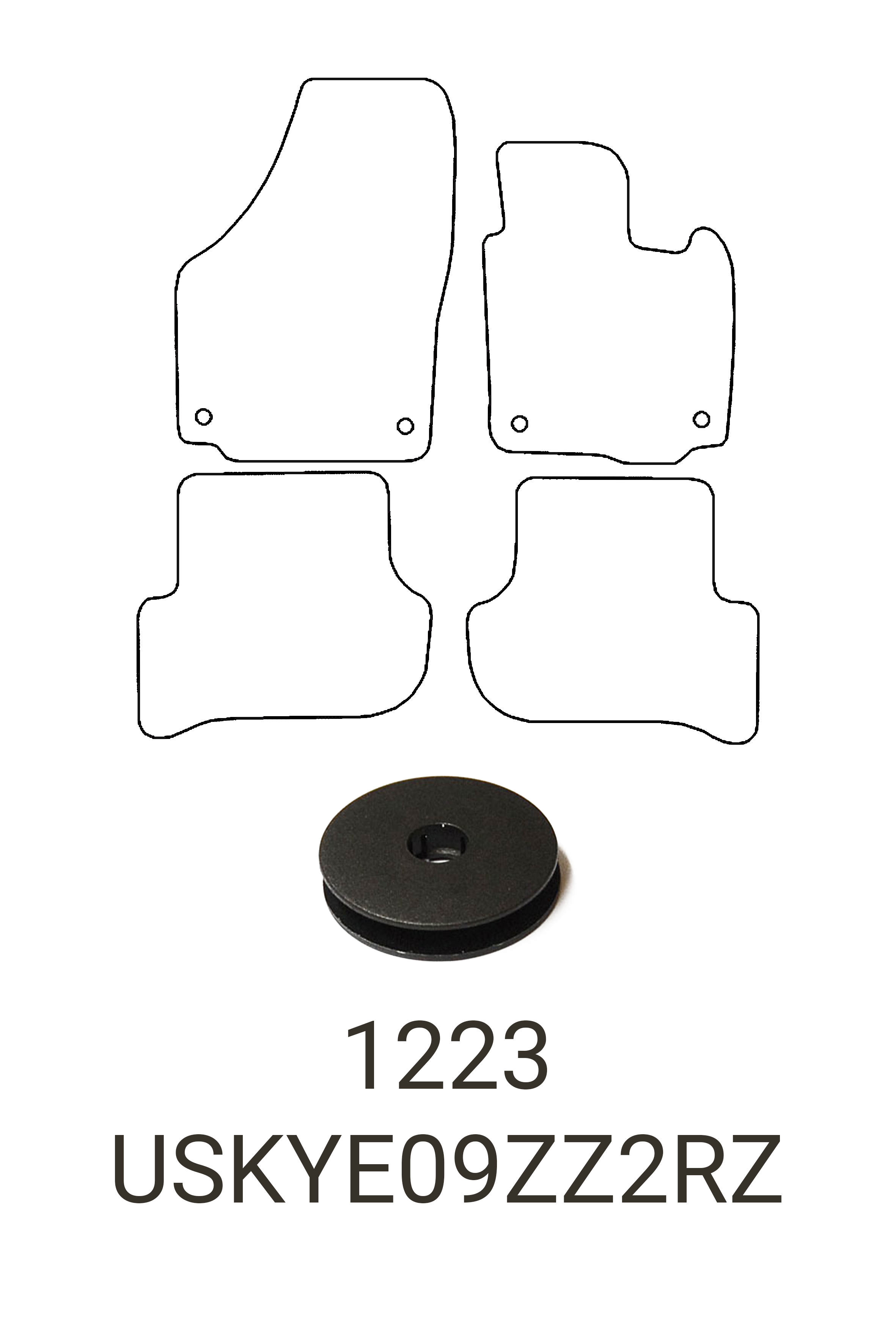 Skoda Yeti 2009-2017 Tailored Rubber Mats