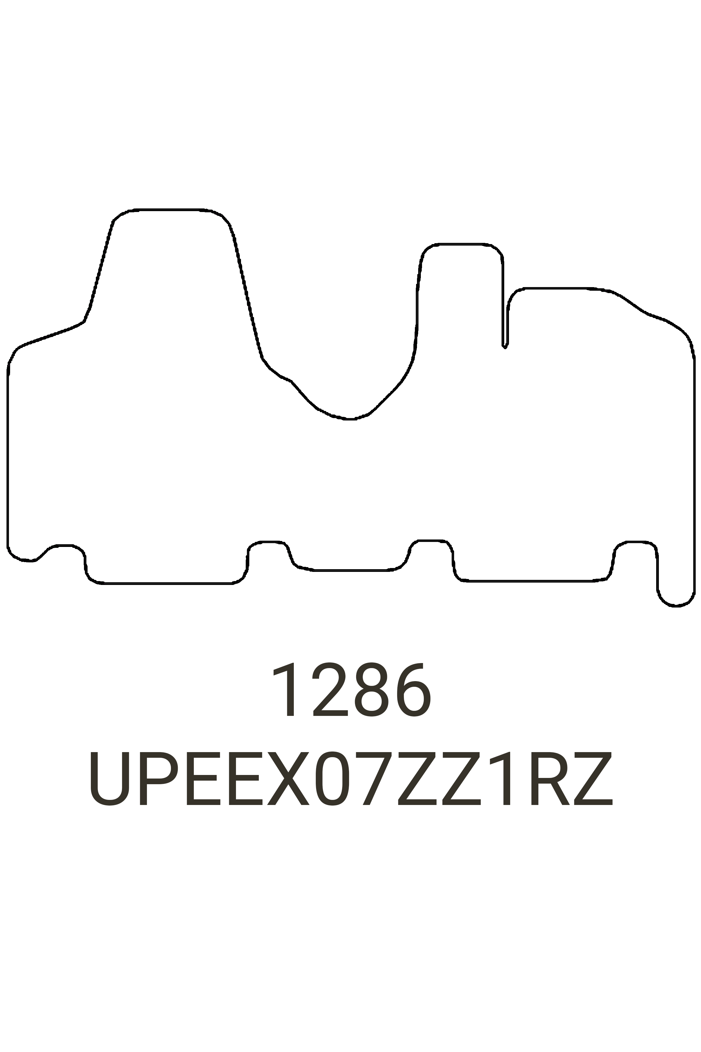 Fits Peugeot Expert 2007-2016 Front Rubber Mat
