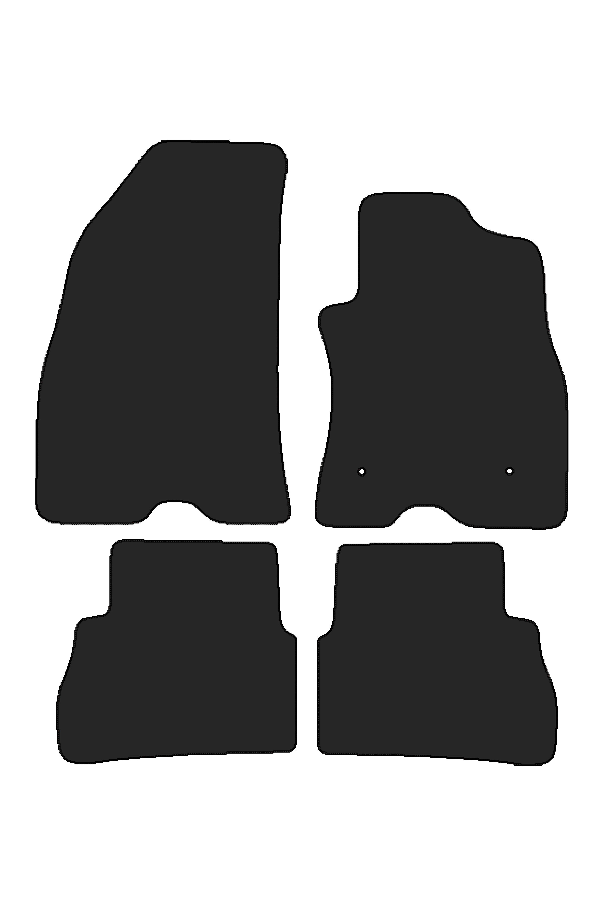 Fiat Doblo 2010-2022 Tailored Rubber Mats