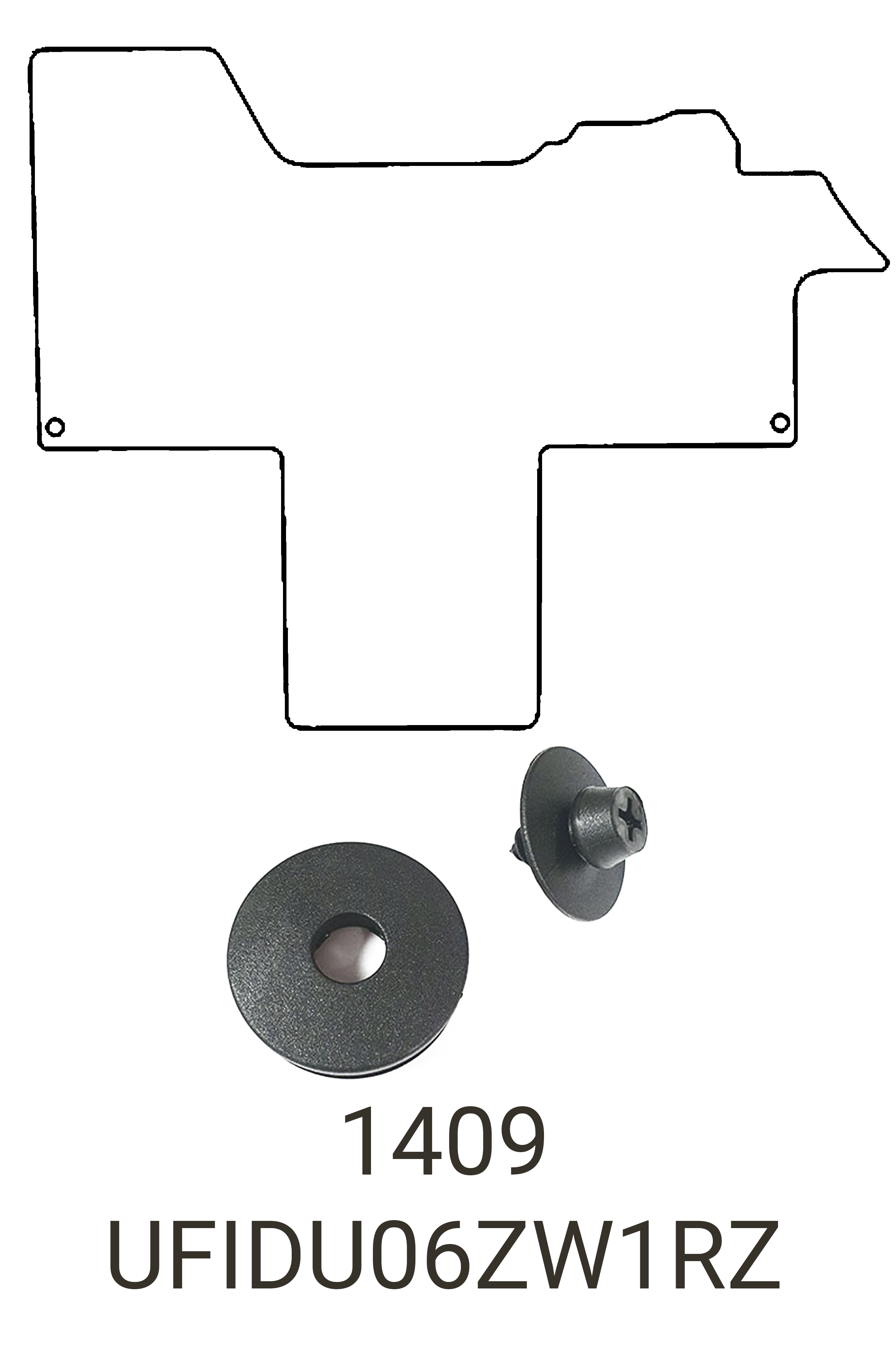 Fits Fiat Ducato 2006+ Front Rubber Mat
