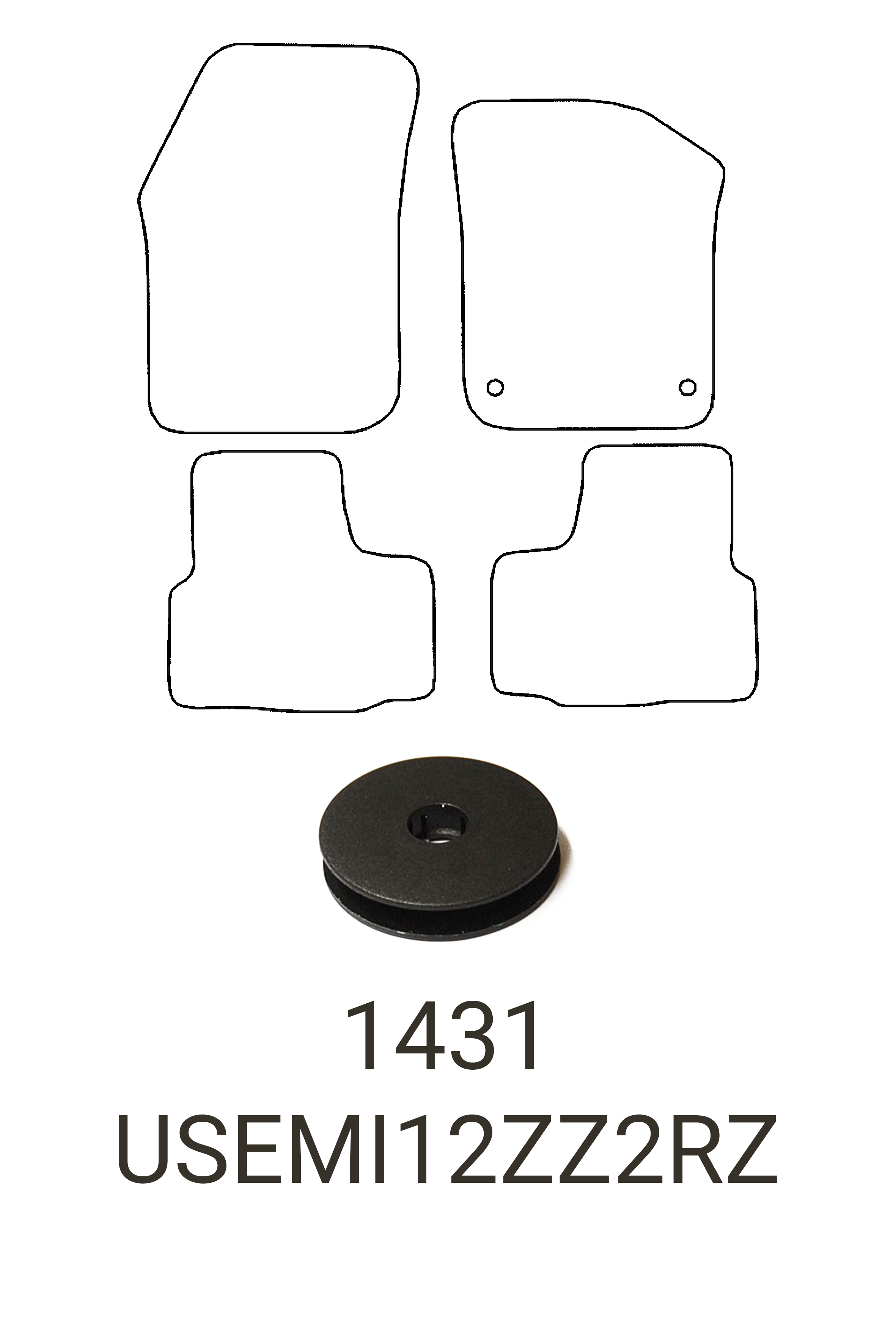SEAT Mii 2012-2019 Tailored Rubber Mats