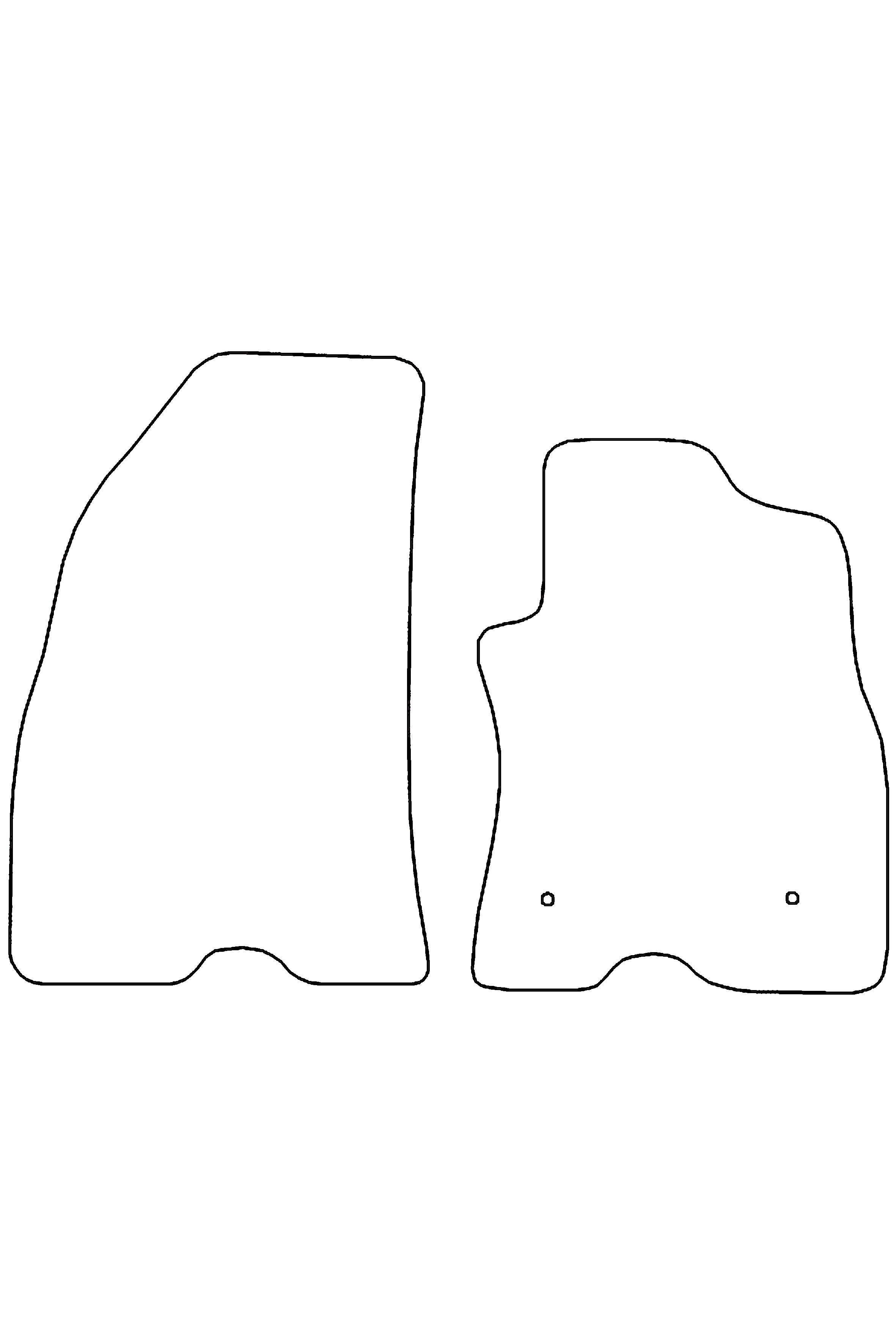 Vauxhall Combo 2012-2018 Tailored Rubber Mats