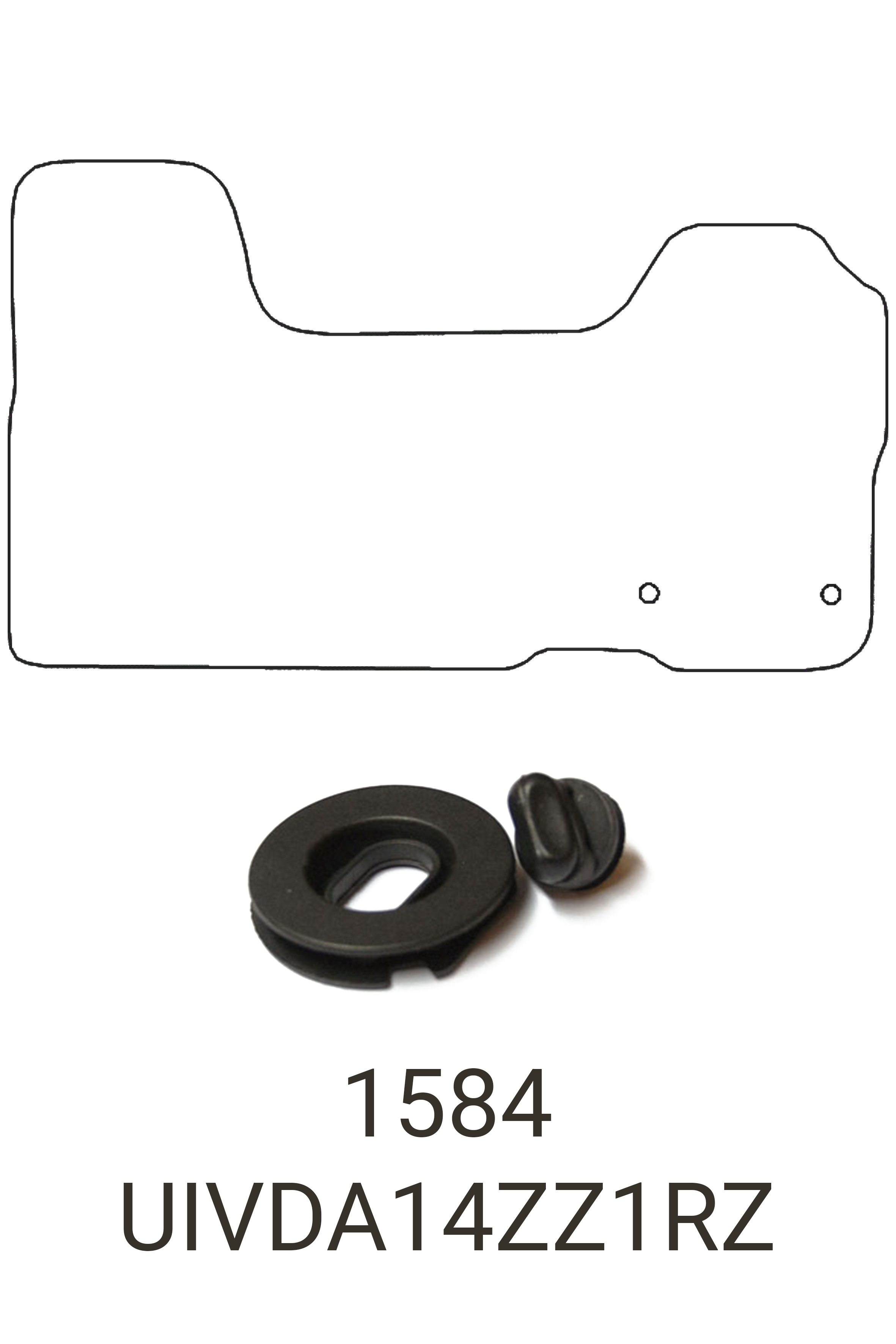 Fits Iveco Daily 2014-2023 Front Rubber Mat