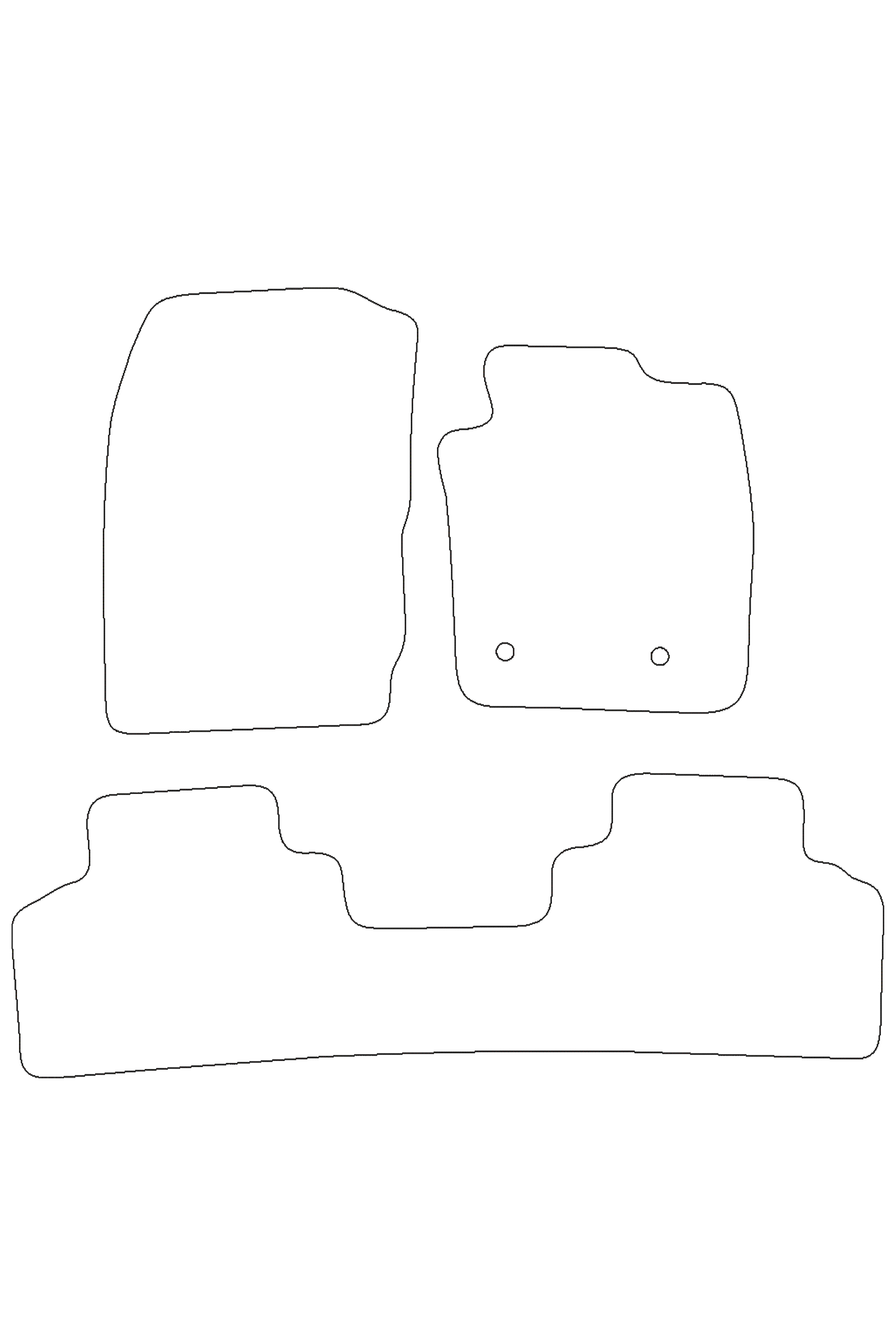 Ford Courier 2014+ Tailored Rubber Mats