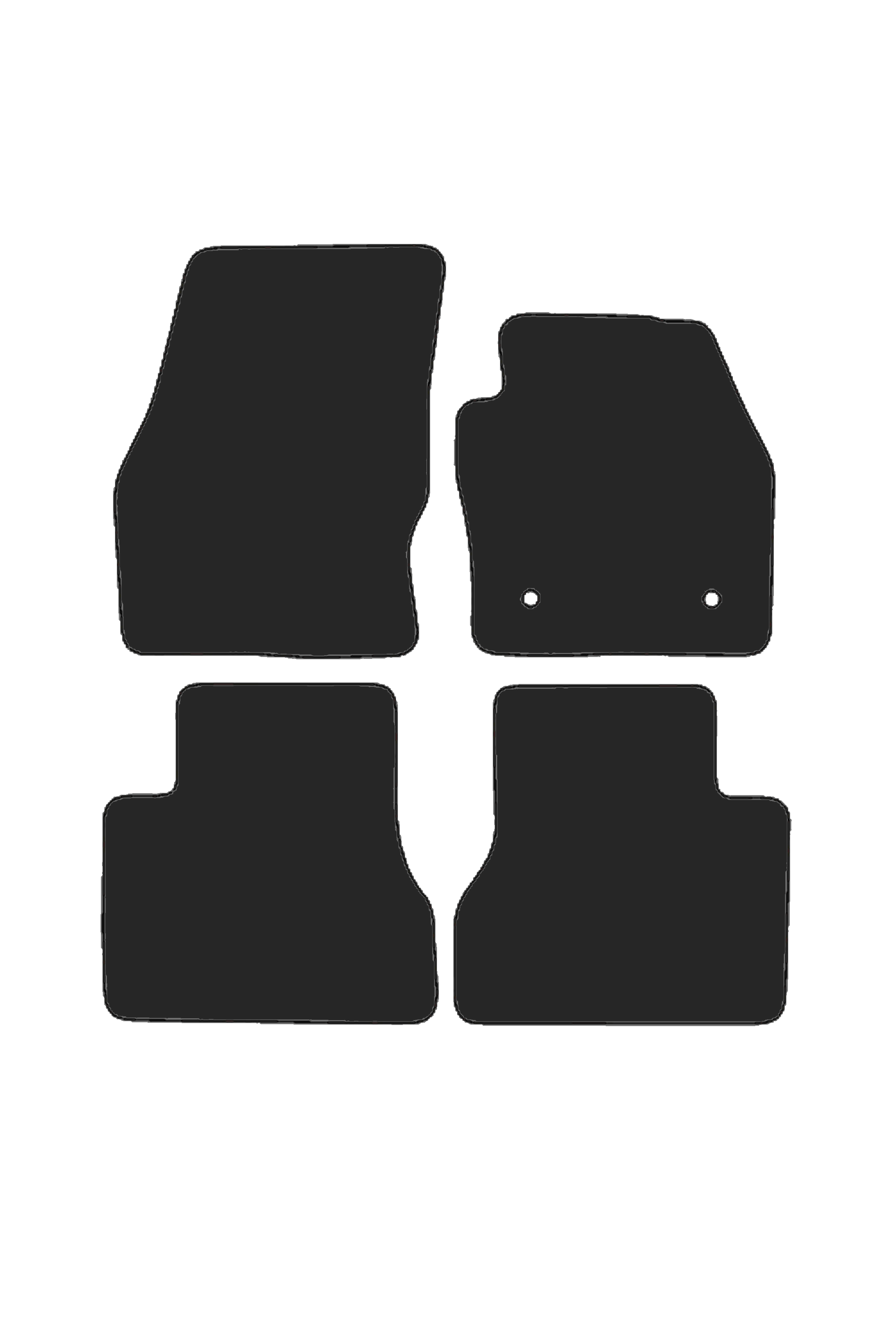 Fits Ford Transit Connect DCIV SWB 2014+ Rubber Mats