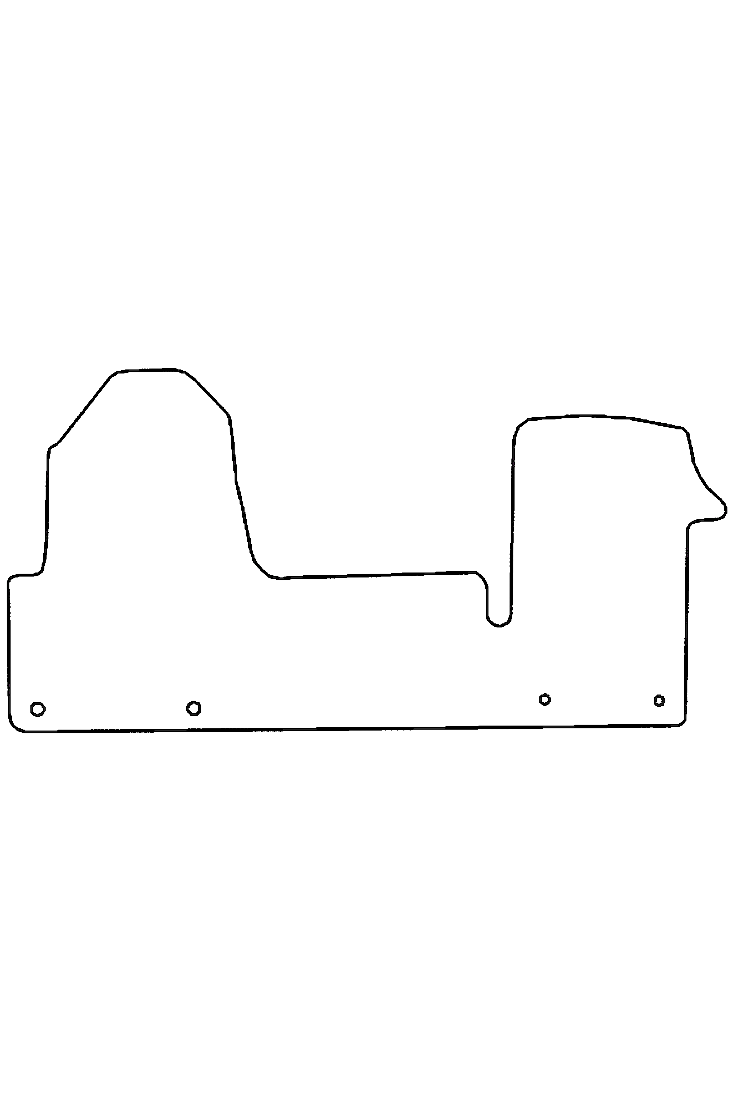 Fits Renault Master 2010-2024 Front Rubber Mat