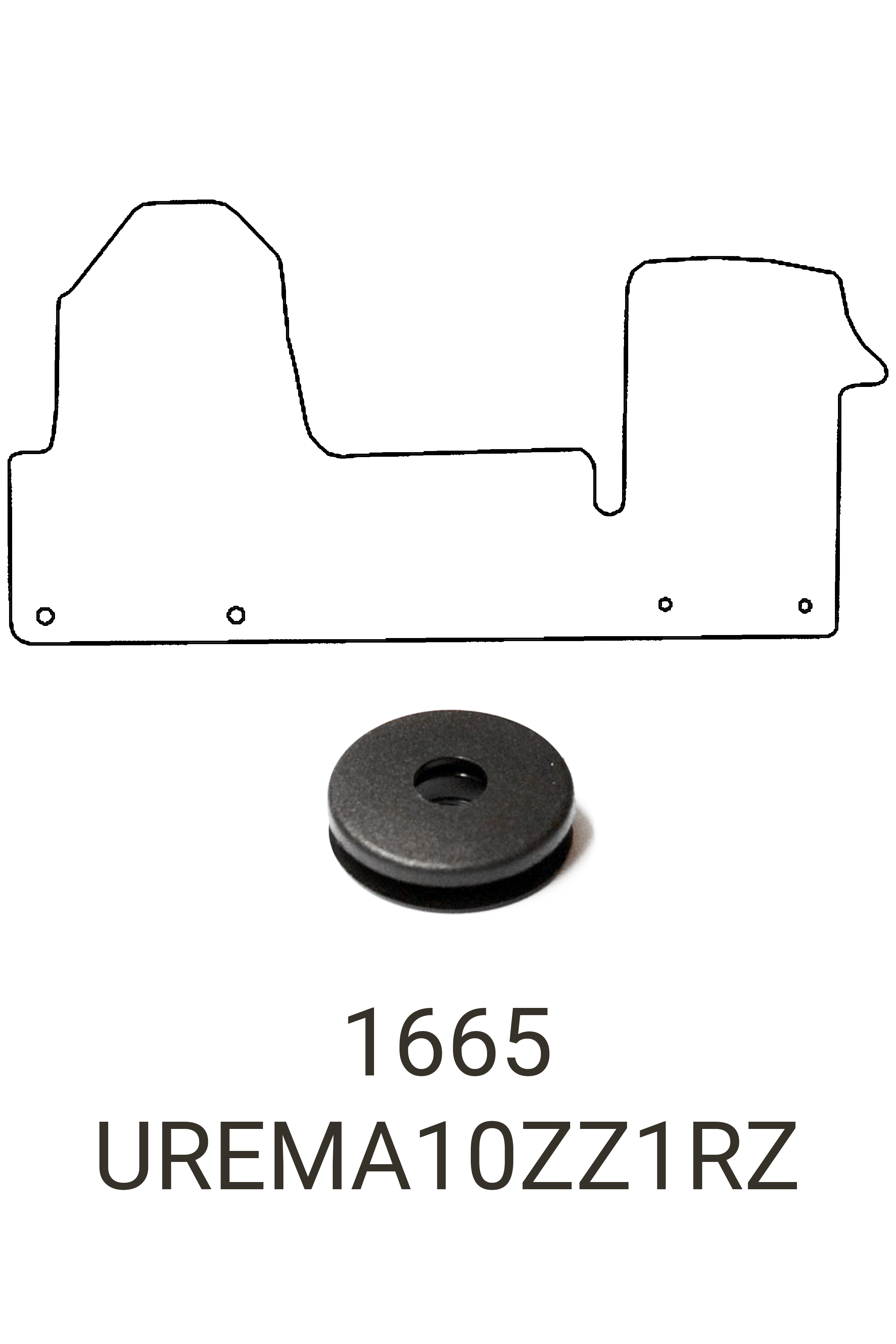 Fits Renault Master 2010-2024 Front Rubber Mat