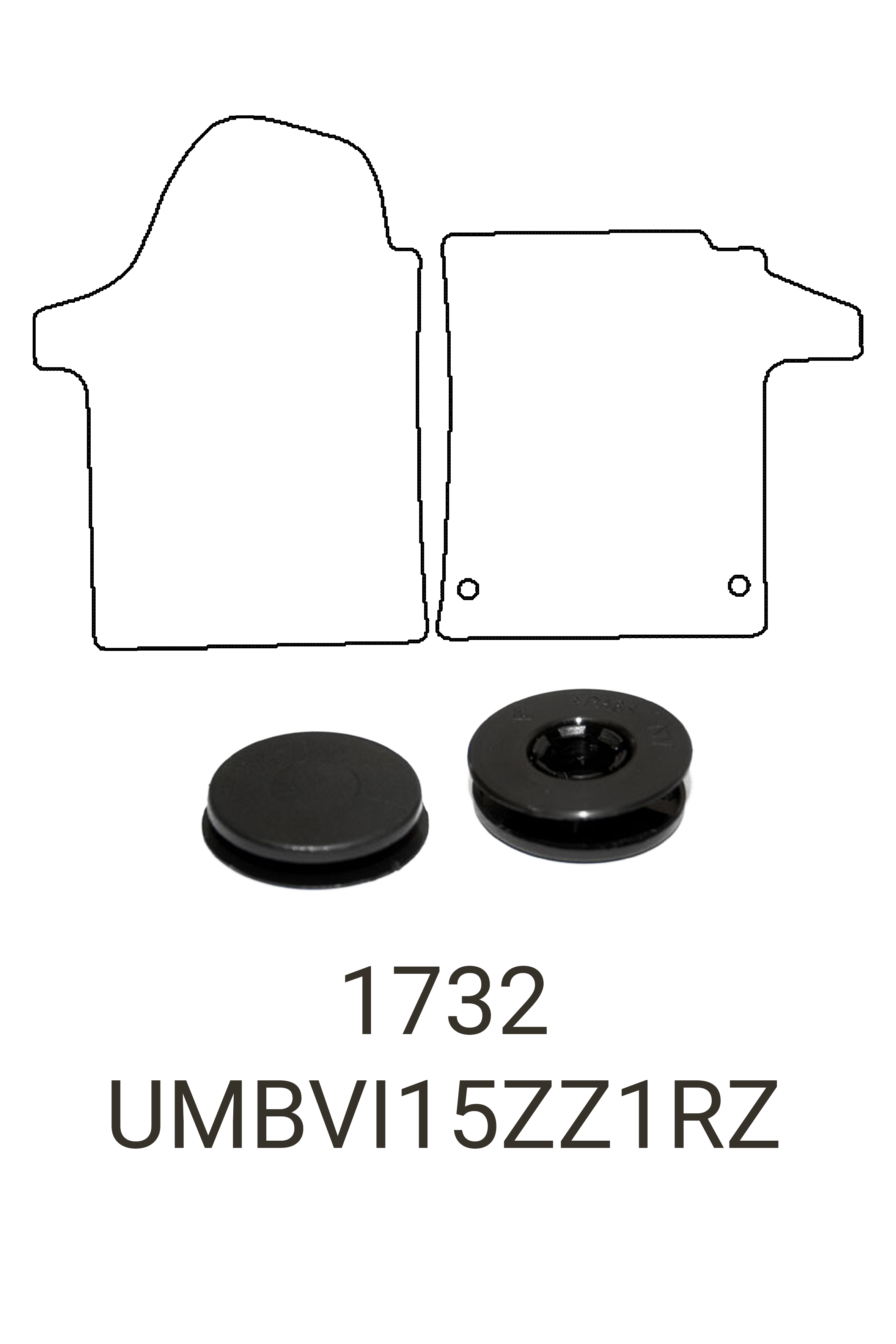 Mercedes-Benz Vito 2015+ Tailored Front Rubber Mats