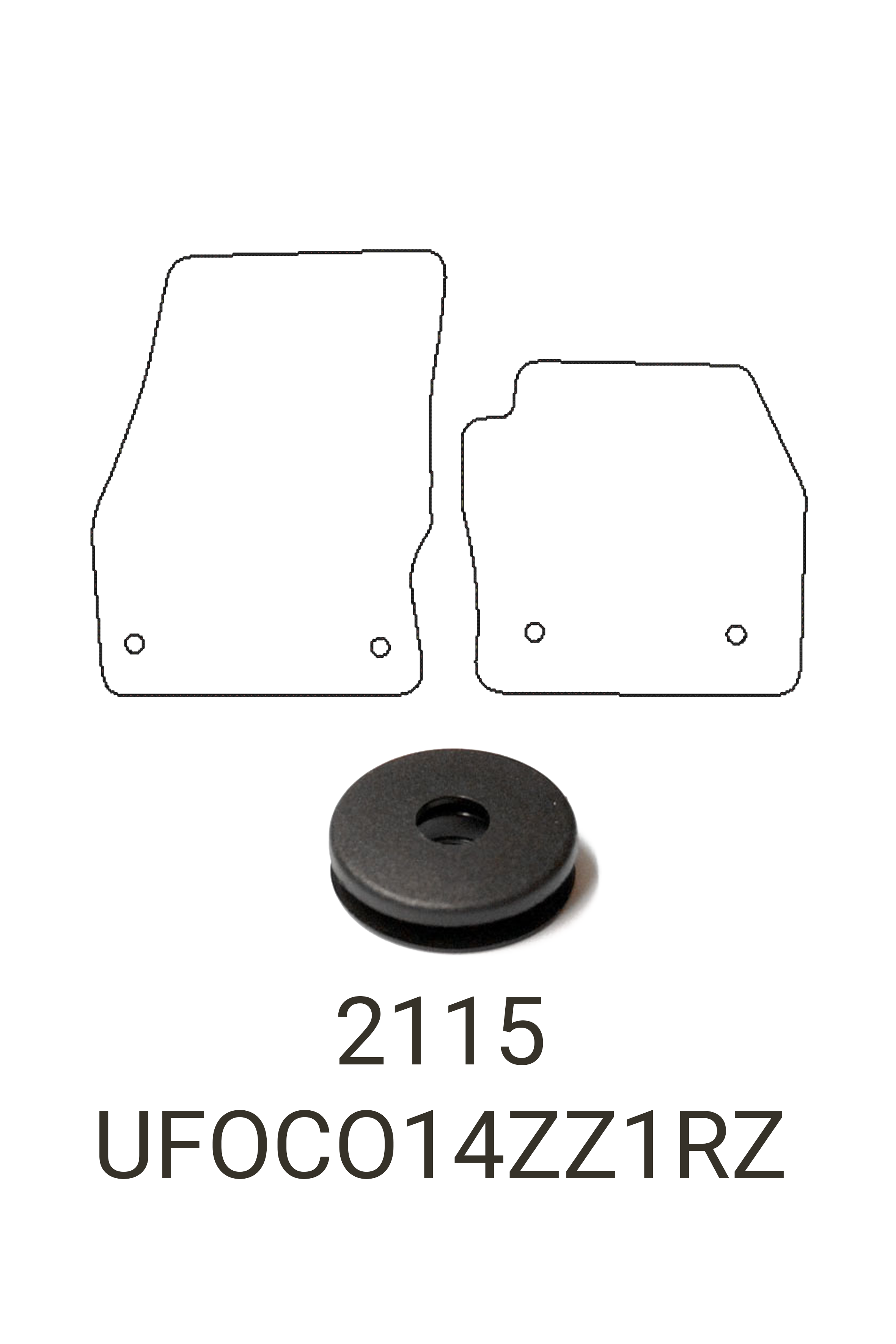 Fits Ford Connect 2014+ Front Rubber Mats