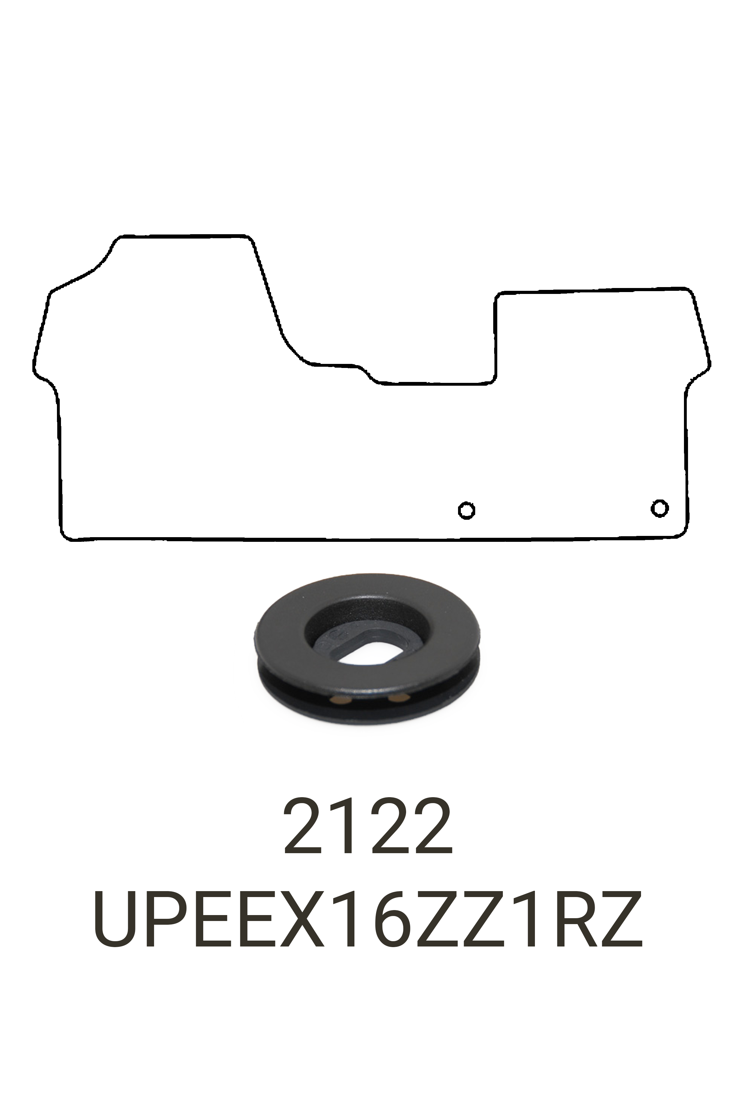 Fits Peugeot Expert 2016+ Front Rubber Mat
