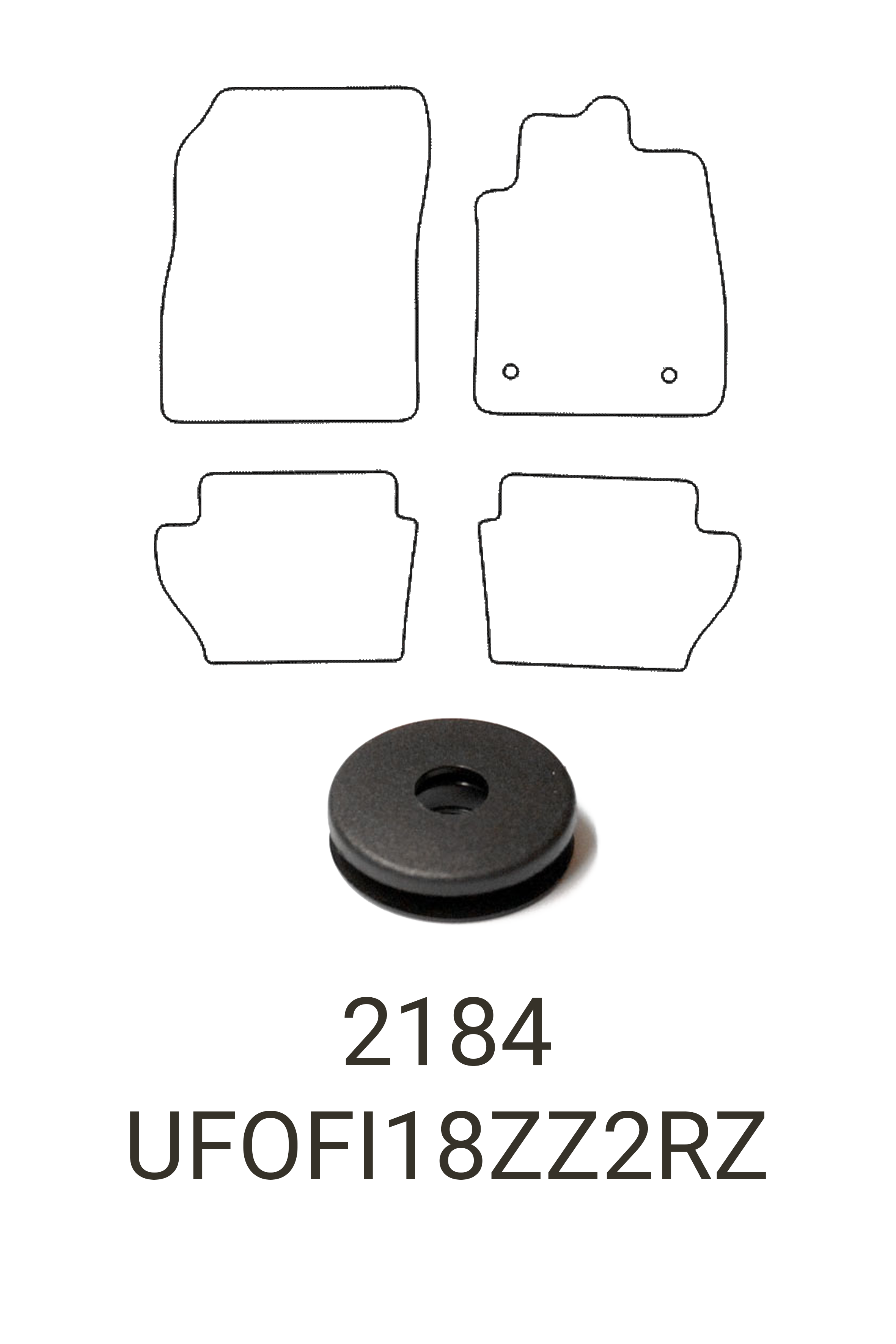 Fits Ford Fiesta 2018+ Rubber Mats