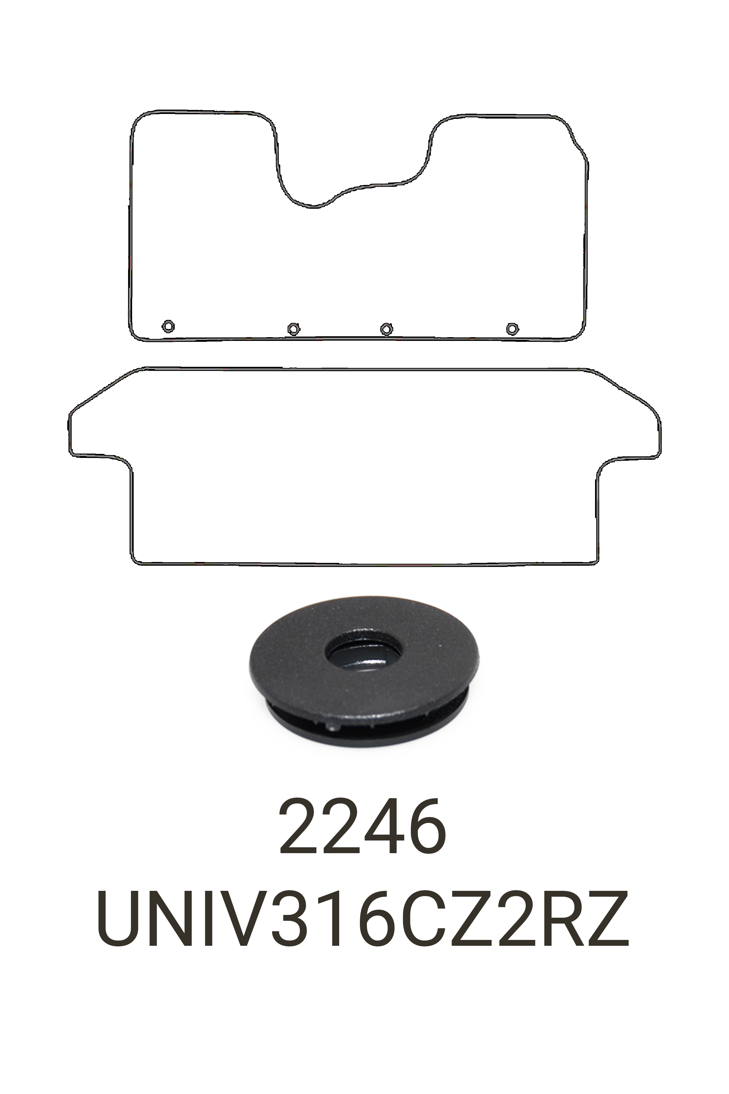 Fits Nissan Primastar 2022+ Crew Cab Rubber Mats