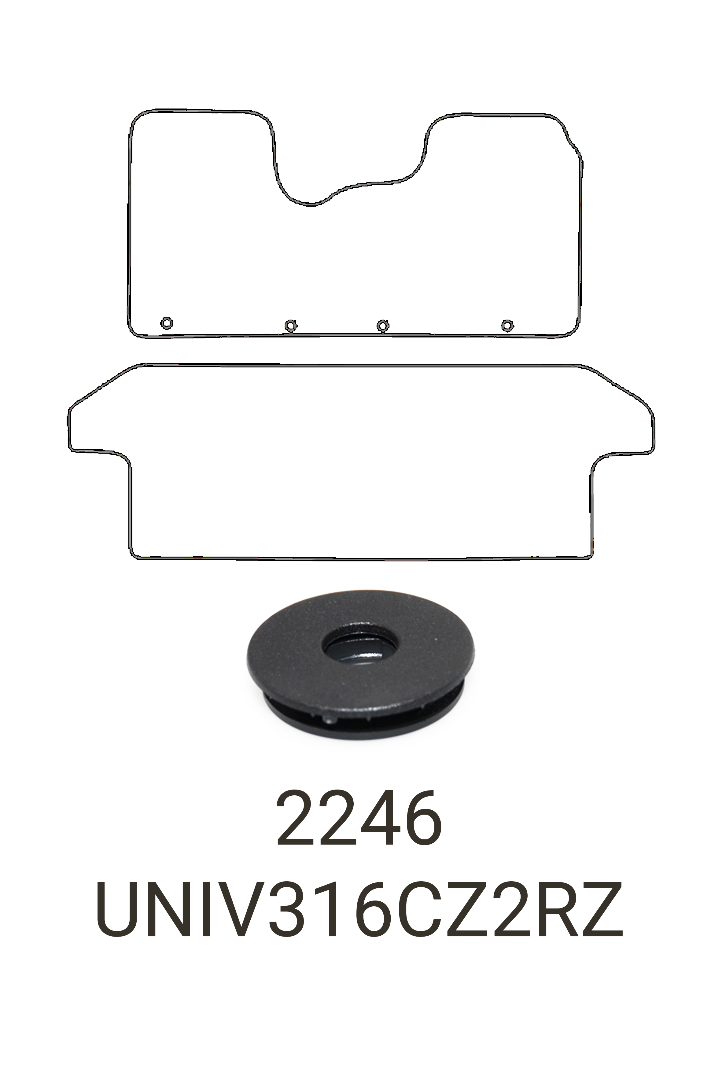 Nissan Primastar 2022+ Tailored Crew Cab Rubber Mats