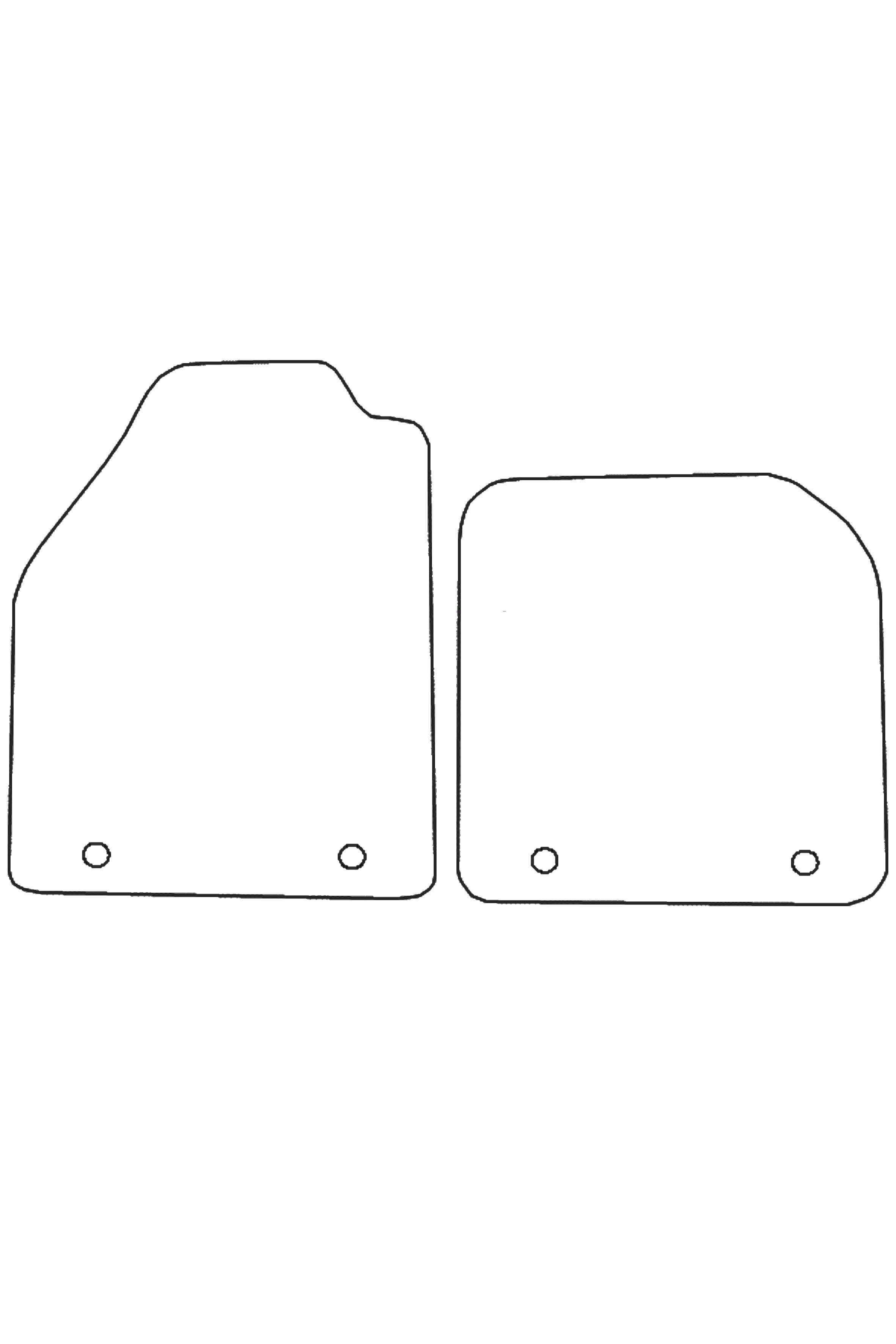 Fits Ford Connect 2002-2014 Front Rubber Mats
