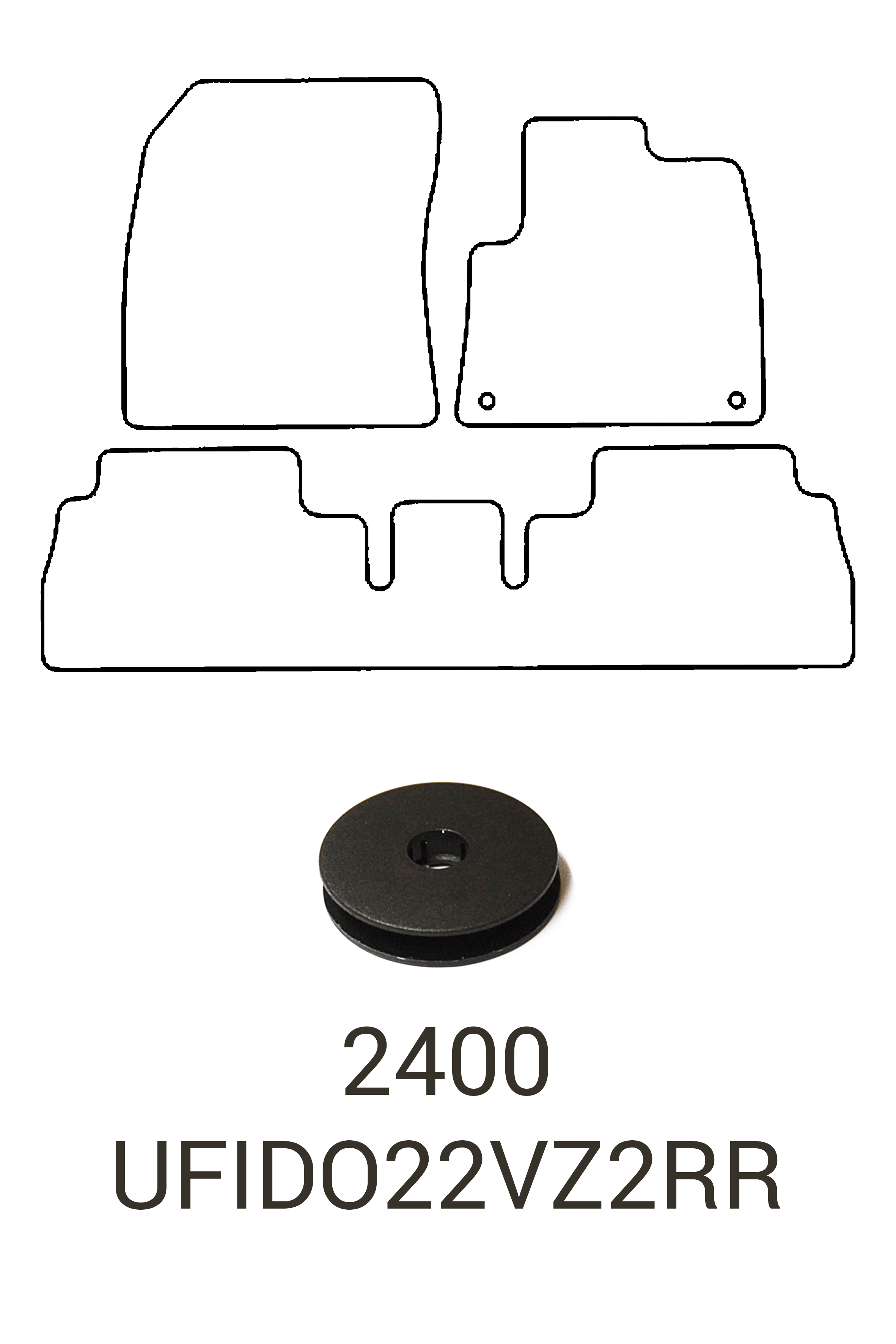 Fits Fiat Doblo 2022+ Rubber Mats