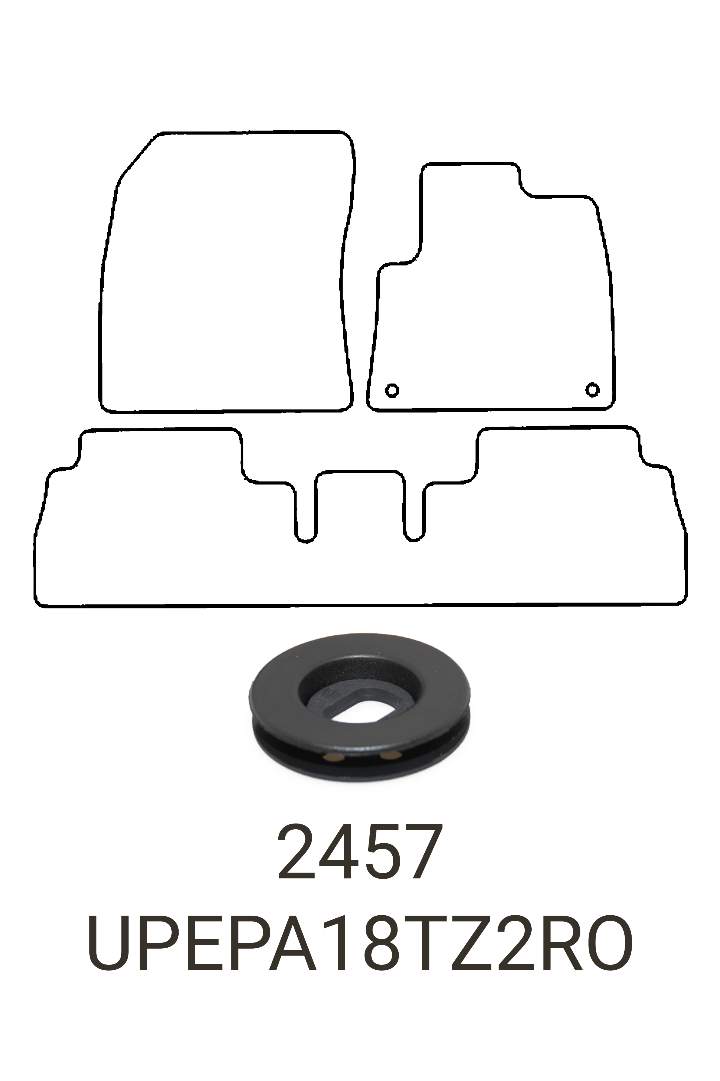 Peugeot Partner 2018+ Tailored Rubber Mats