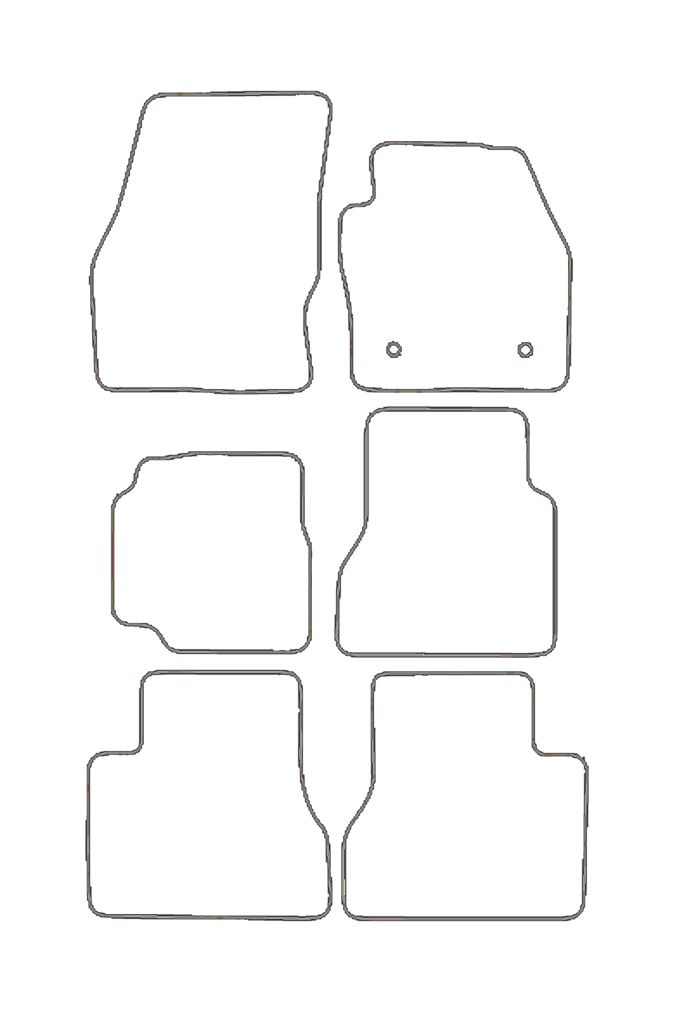 Fits Ford Grand Tourneo Connect LWB 2014+ Rubber Mats