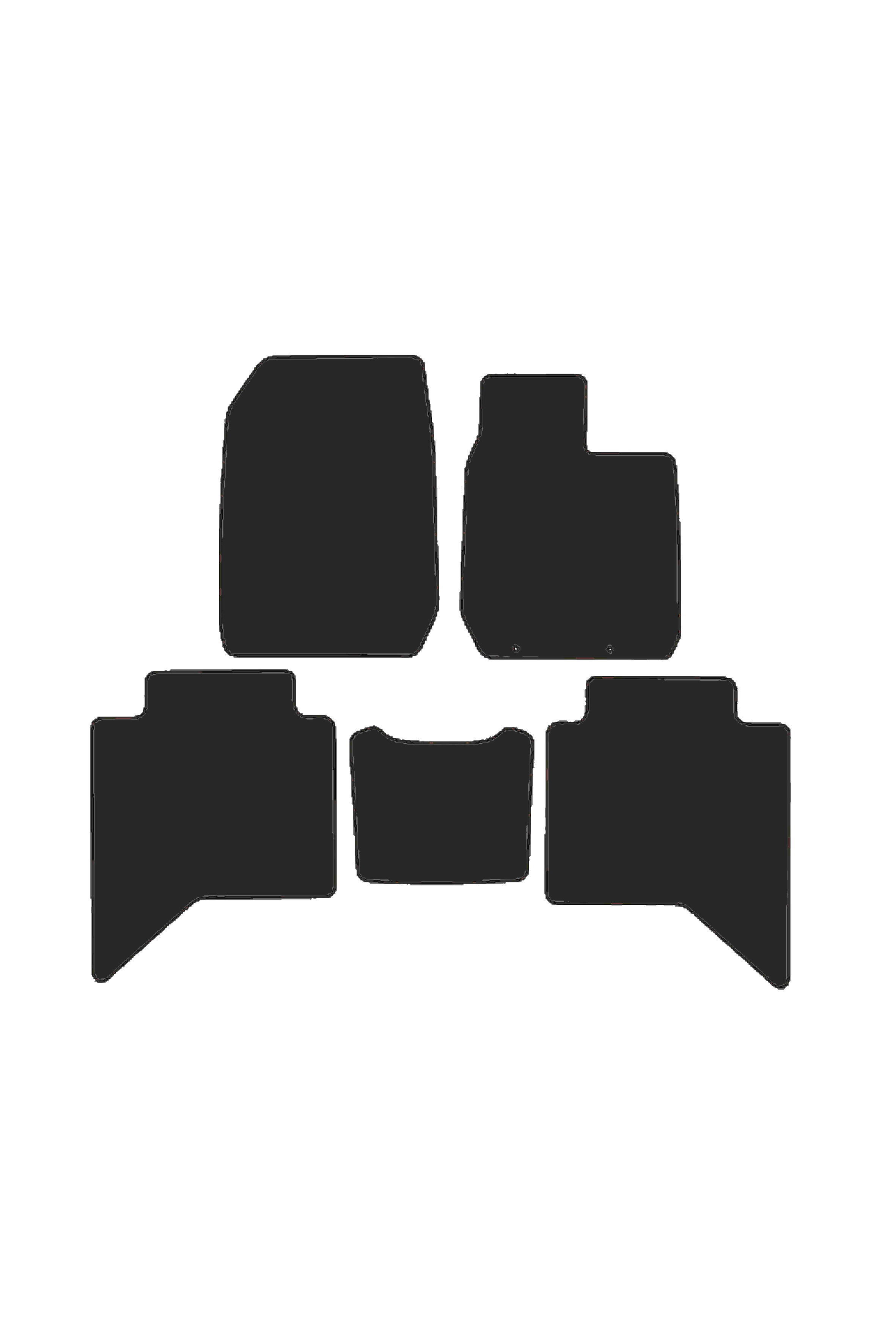 Fits Isuzu D-Max 2021+ Front & Rear Rubber Mats