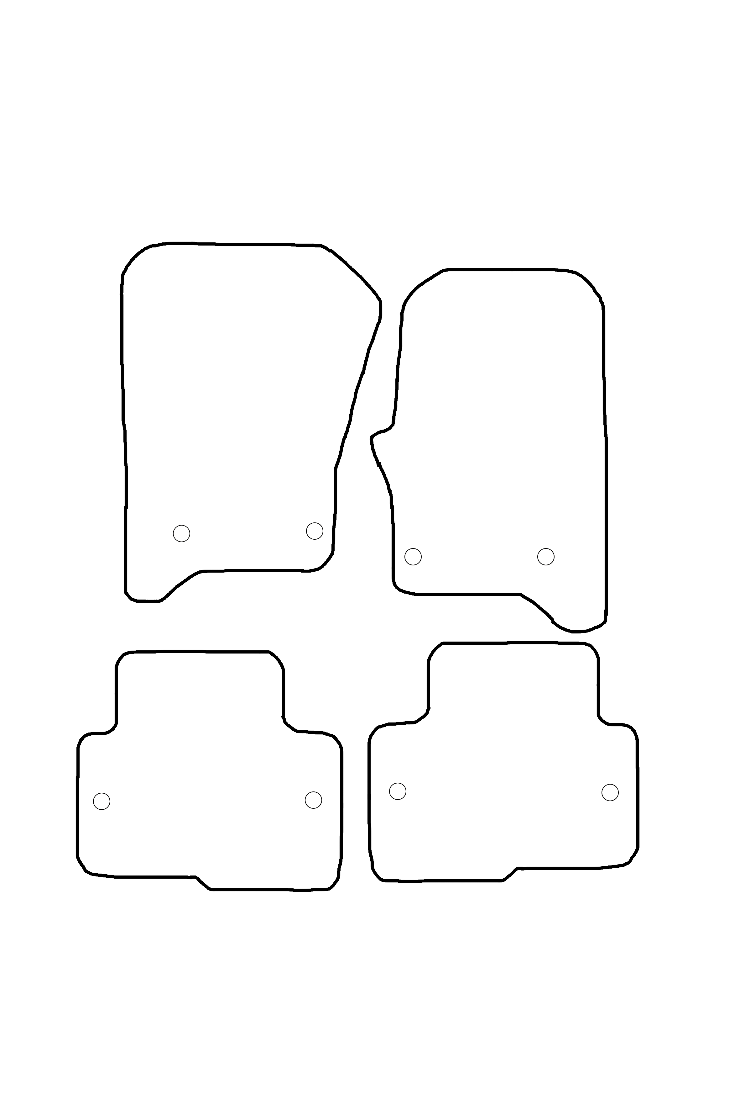 Land Rover Discovery Series 3 Tailored Rubber Mats