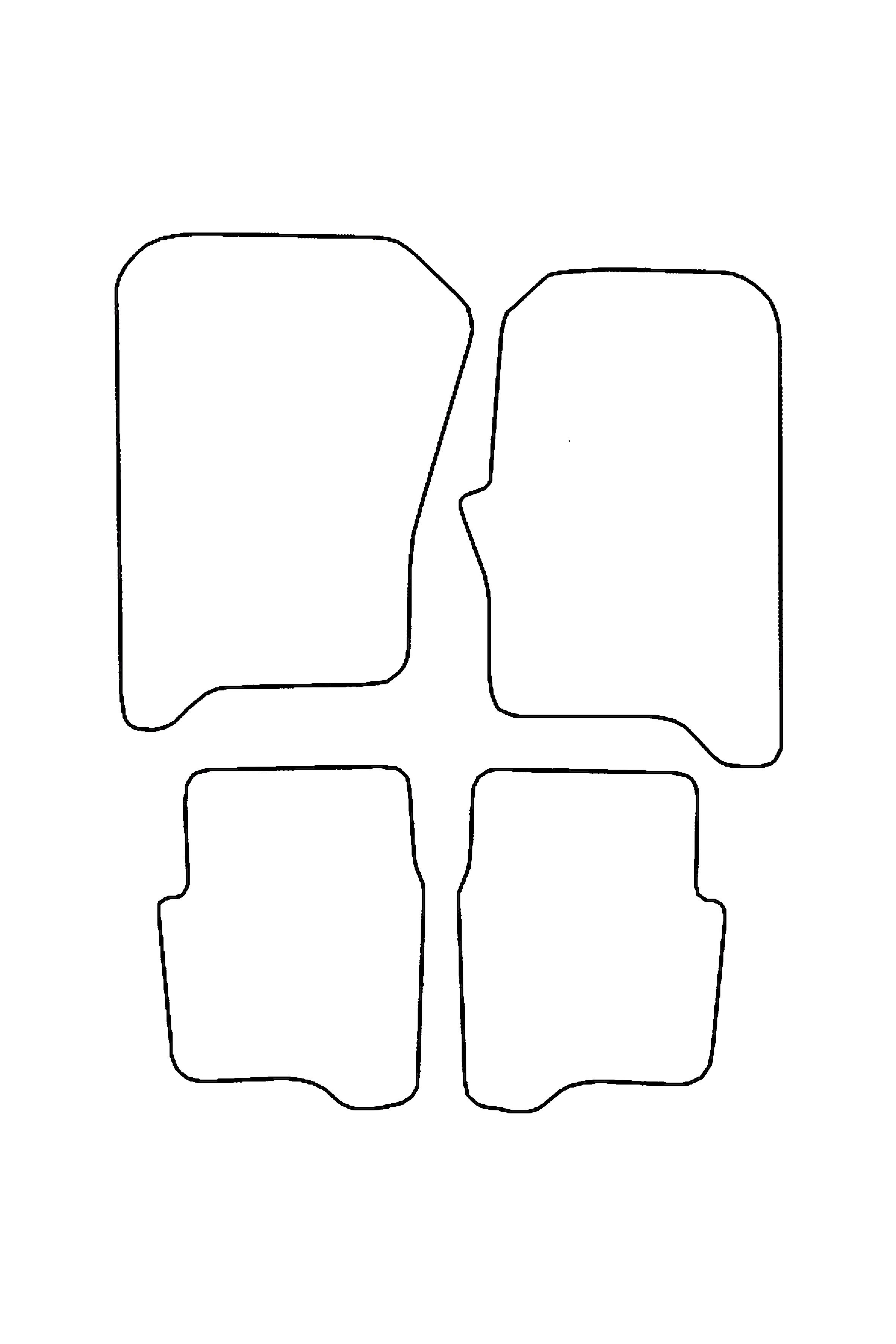 Land Rover Discovery Series 3 Tailored Rubber Mats