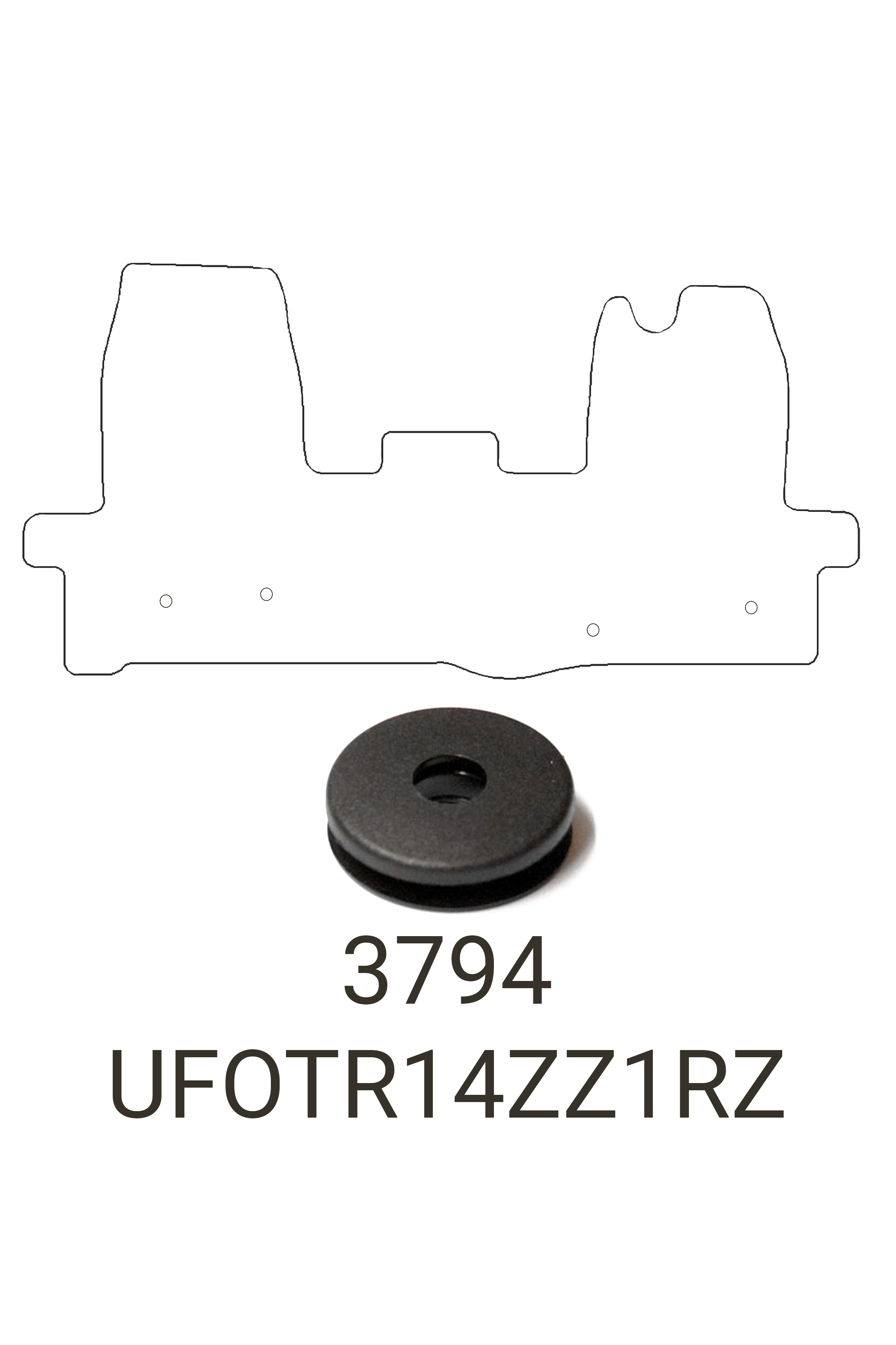 Ford Transit 2014-2020 Tailored Front Rubber Mats