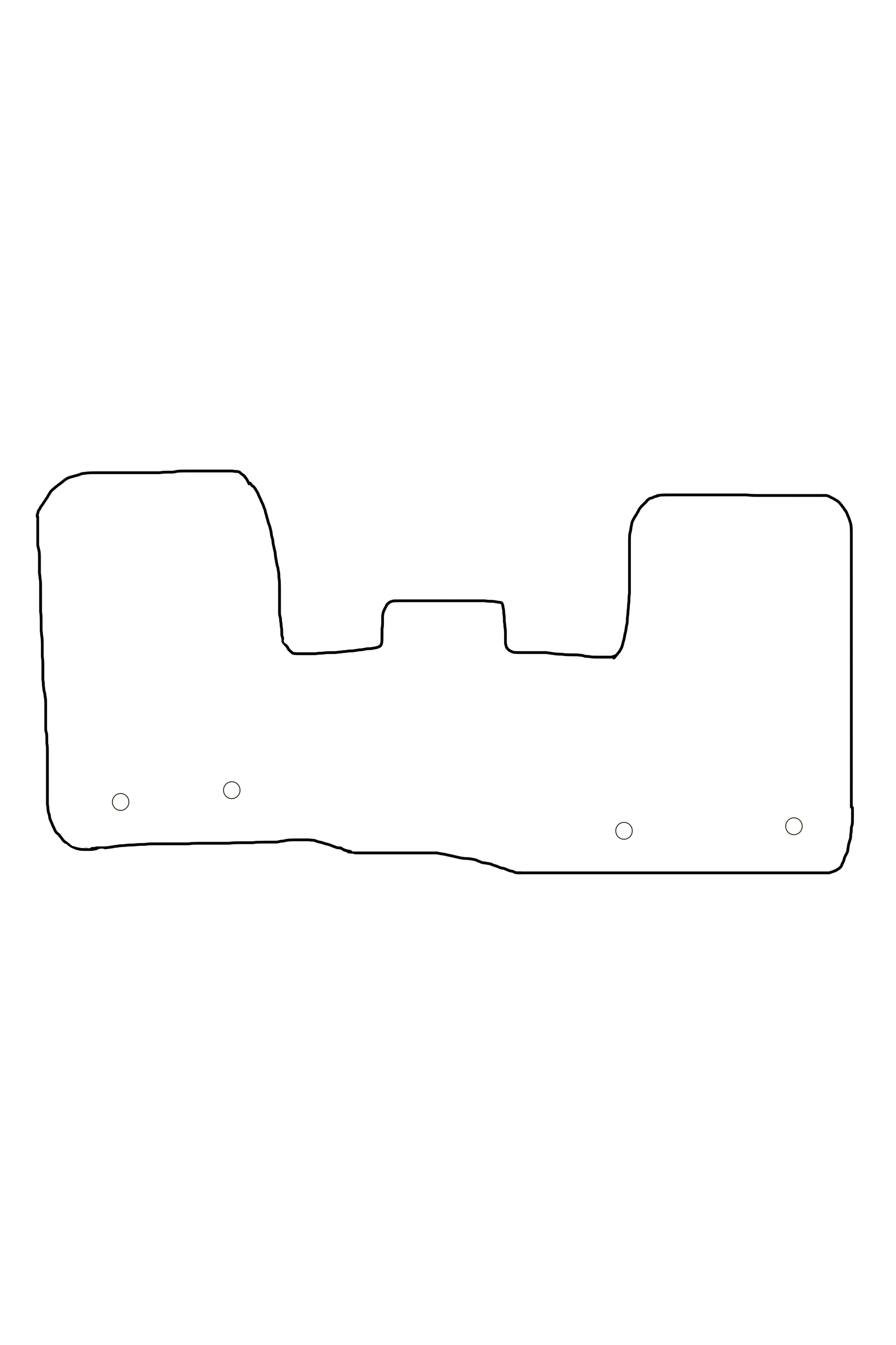 Ford Custom 2013-2023 Tailored Front Rubber Mats